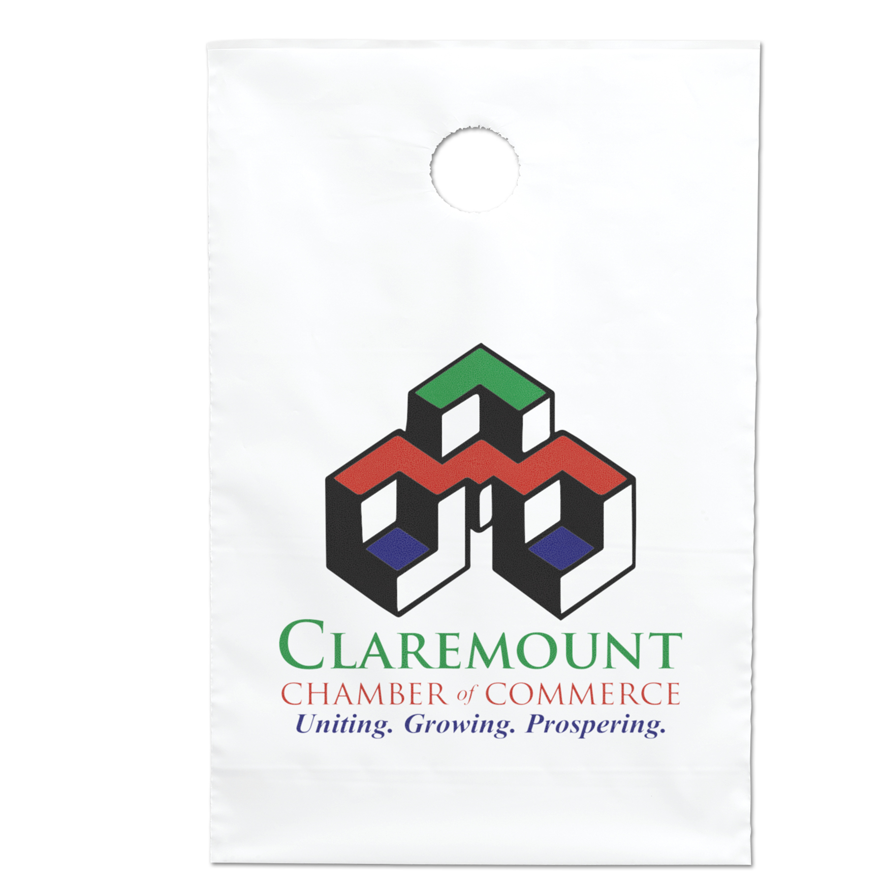 9 1/2W x 14H - Doorknob Bag - Dynamic Color 3