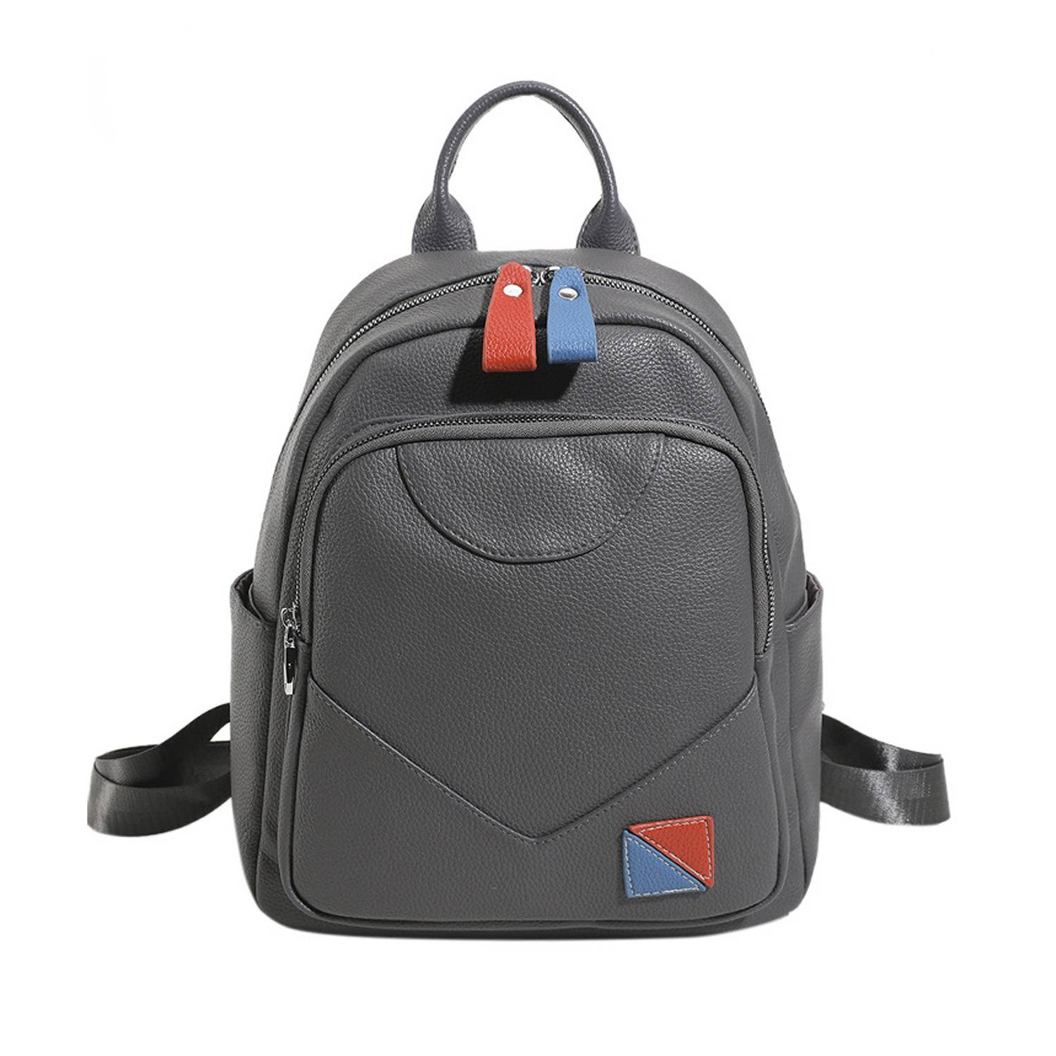 Durable and large capacity Pu leather backpack 2