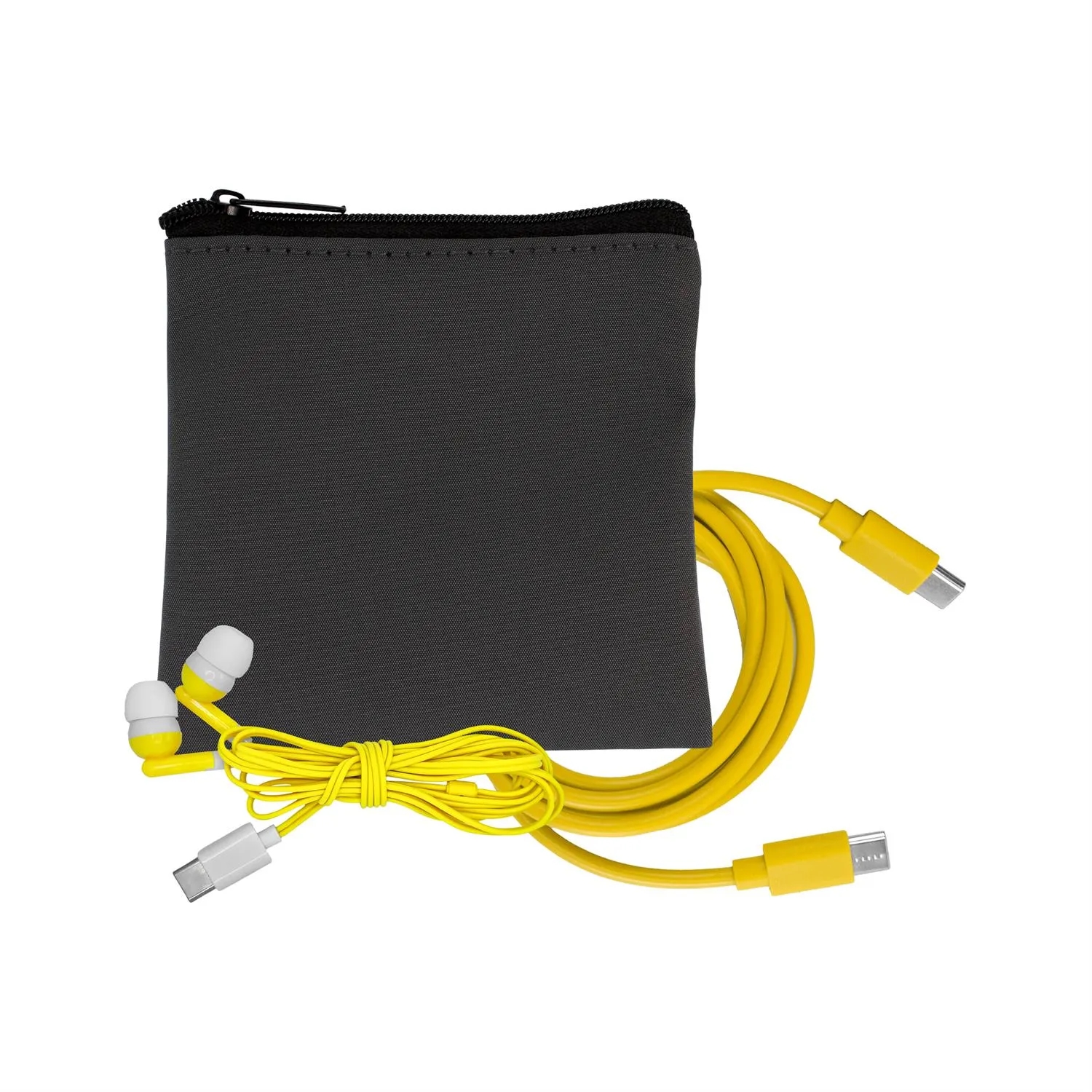 Gray Executive C to C Cable & Ear Bud Set 11
