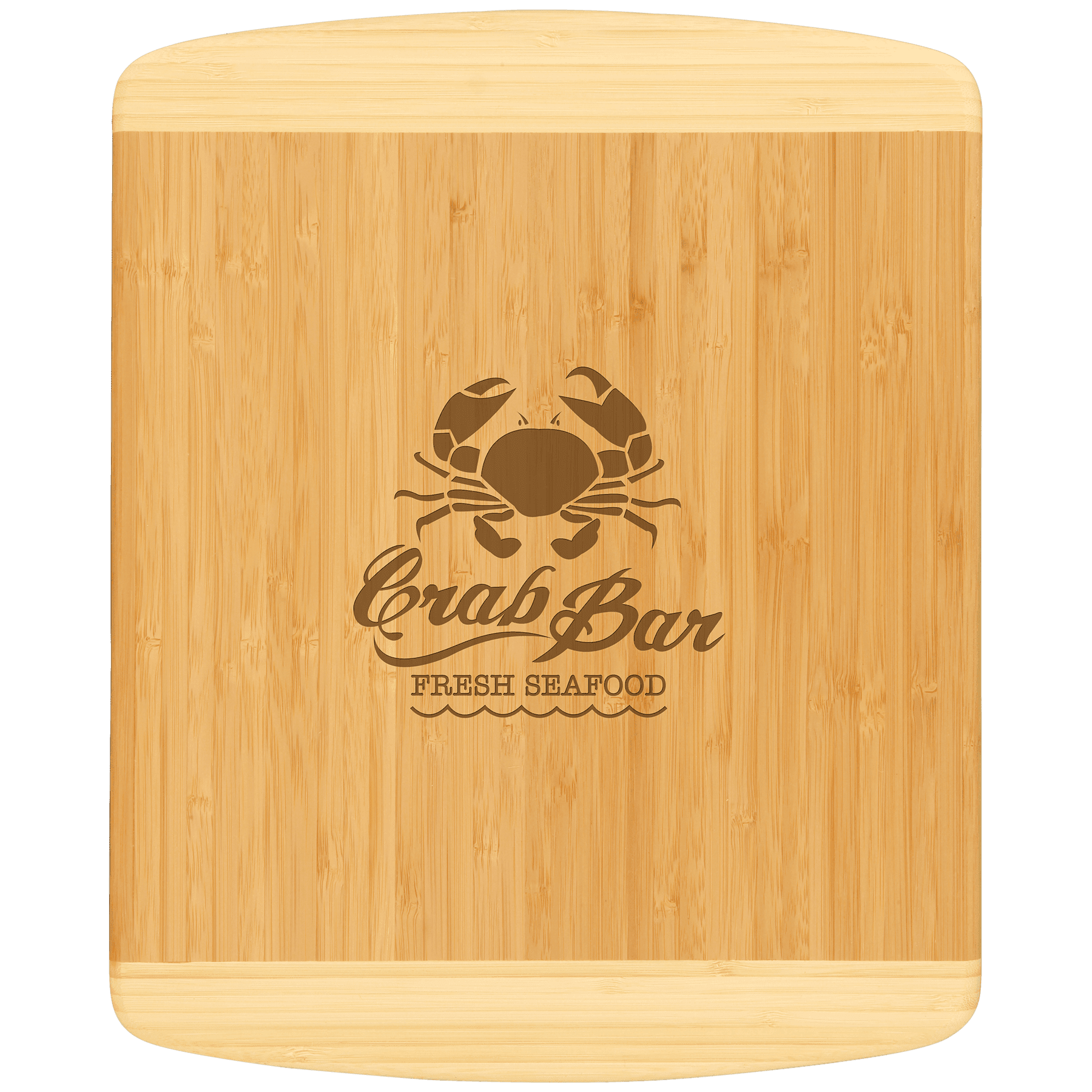 13 1/2" X 11 1/2" Bamboo 2-Tone Cutting Board 1