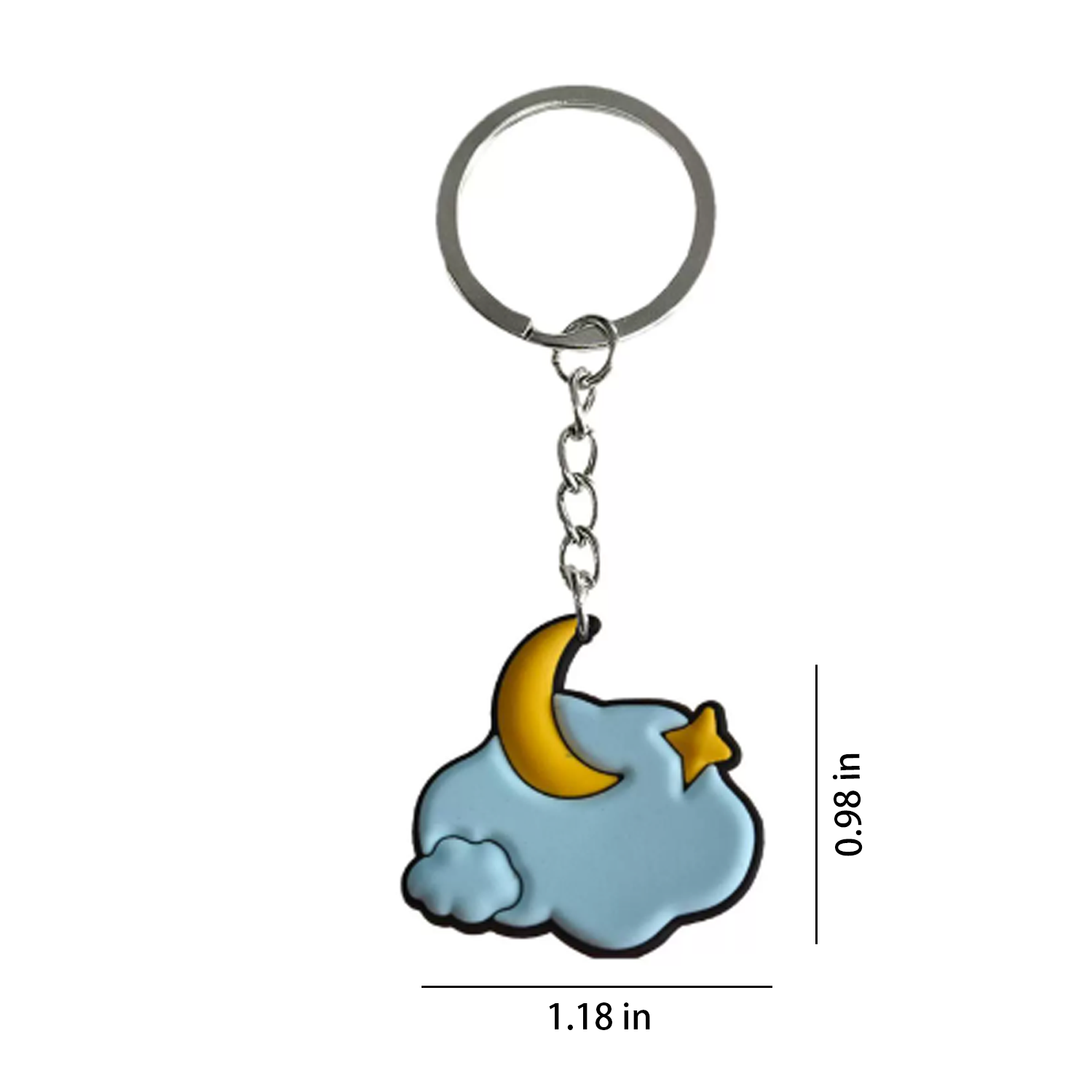Custom PVC Soft Rubber Cloud Keychain 3