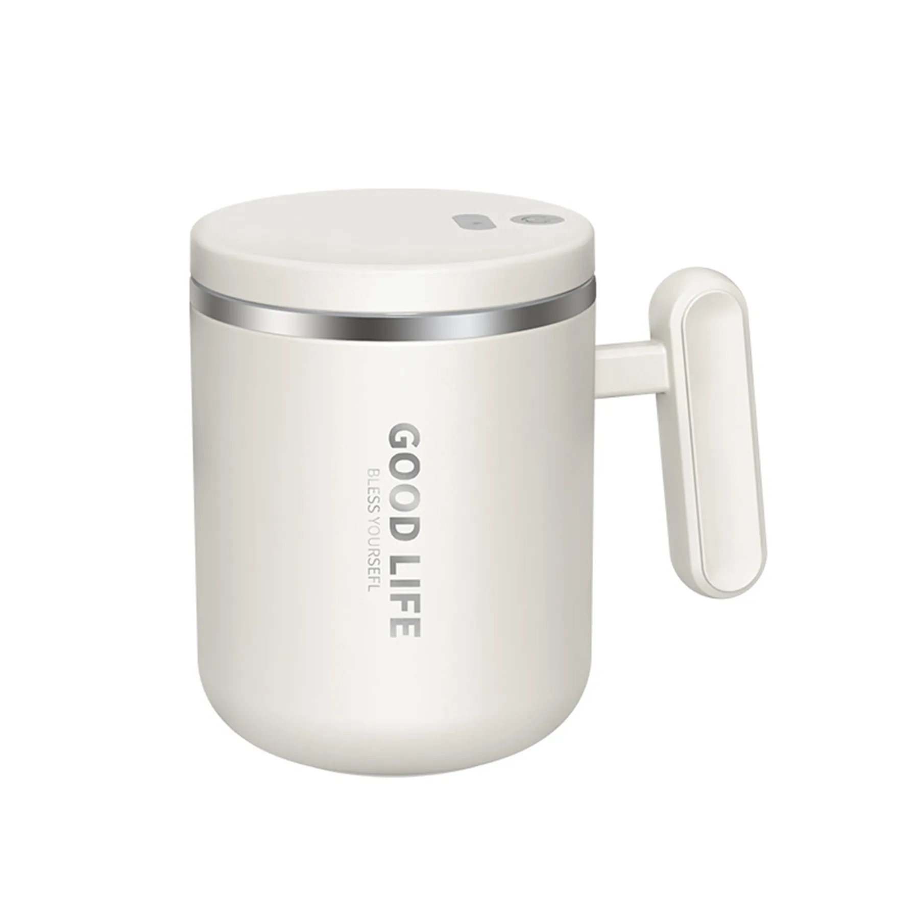 13 Oz. Automatic Mixing Stainless Steel Coffee Cup 4