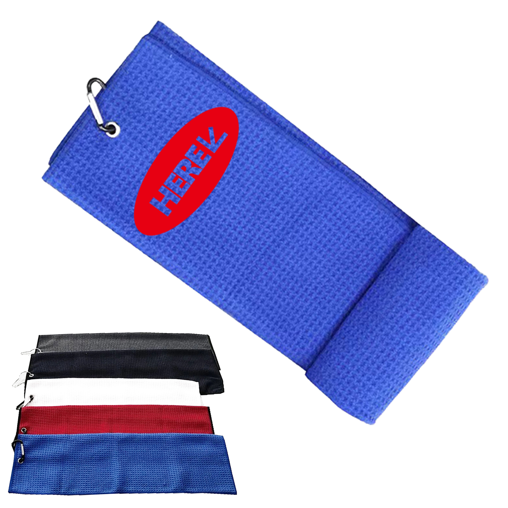 Microfiber Waffle Two-fold Golf Towel 3