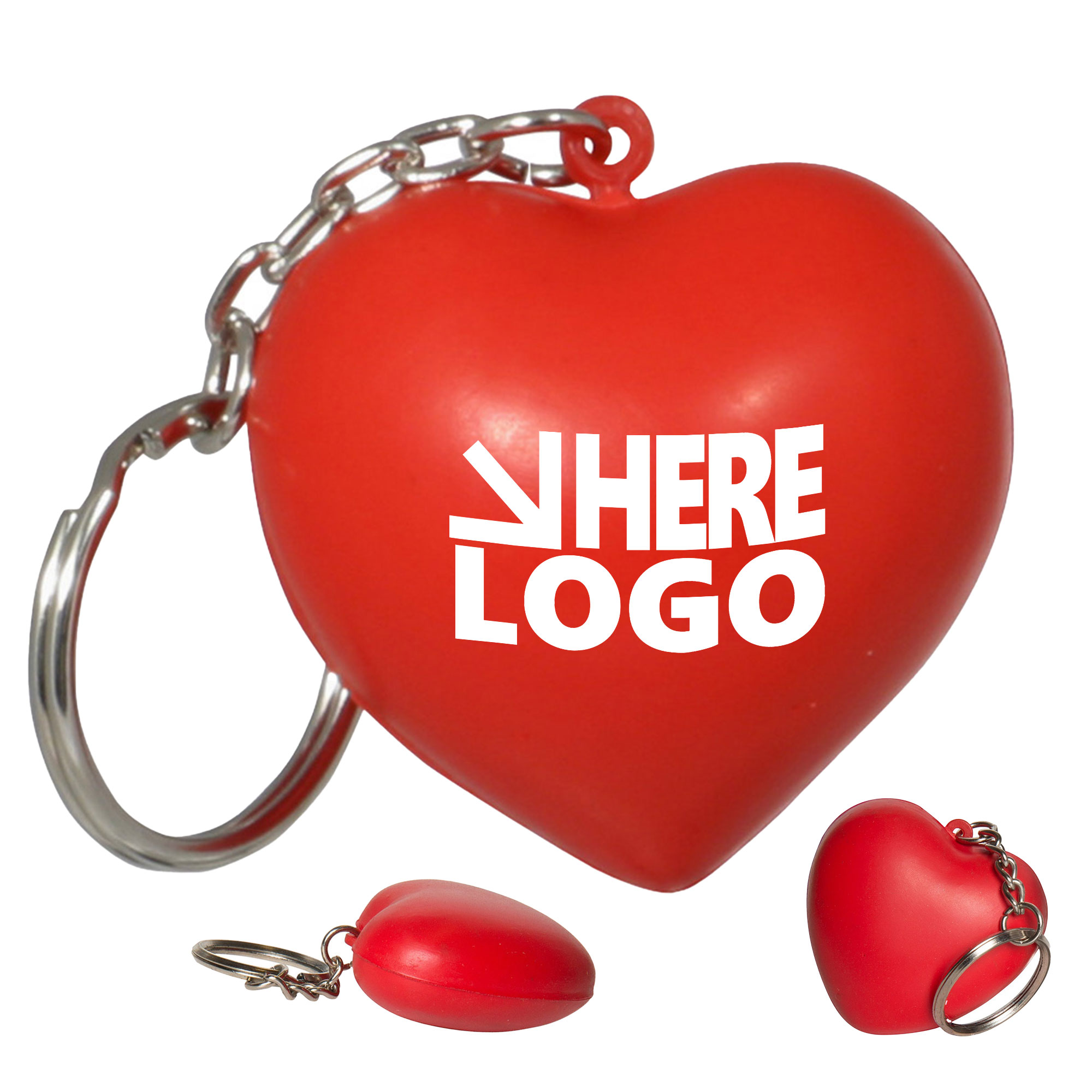 MOQ 20 Valentine Heart Stress Reliever Key Tag 1