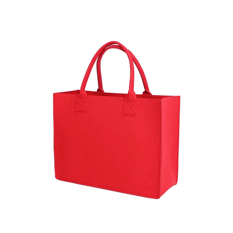 Multicolor Large Capacity Shopping Felt Tote Bag 9
