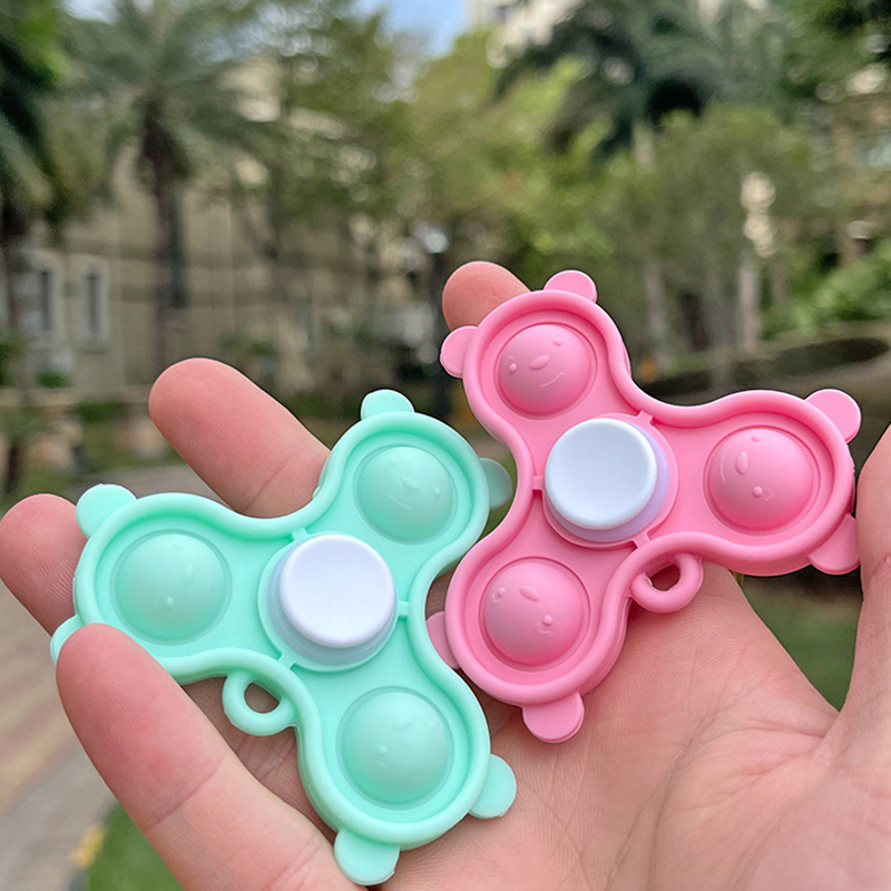 Popper Fidget Finger Spinner keychain 24
