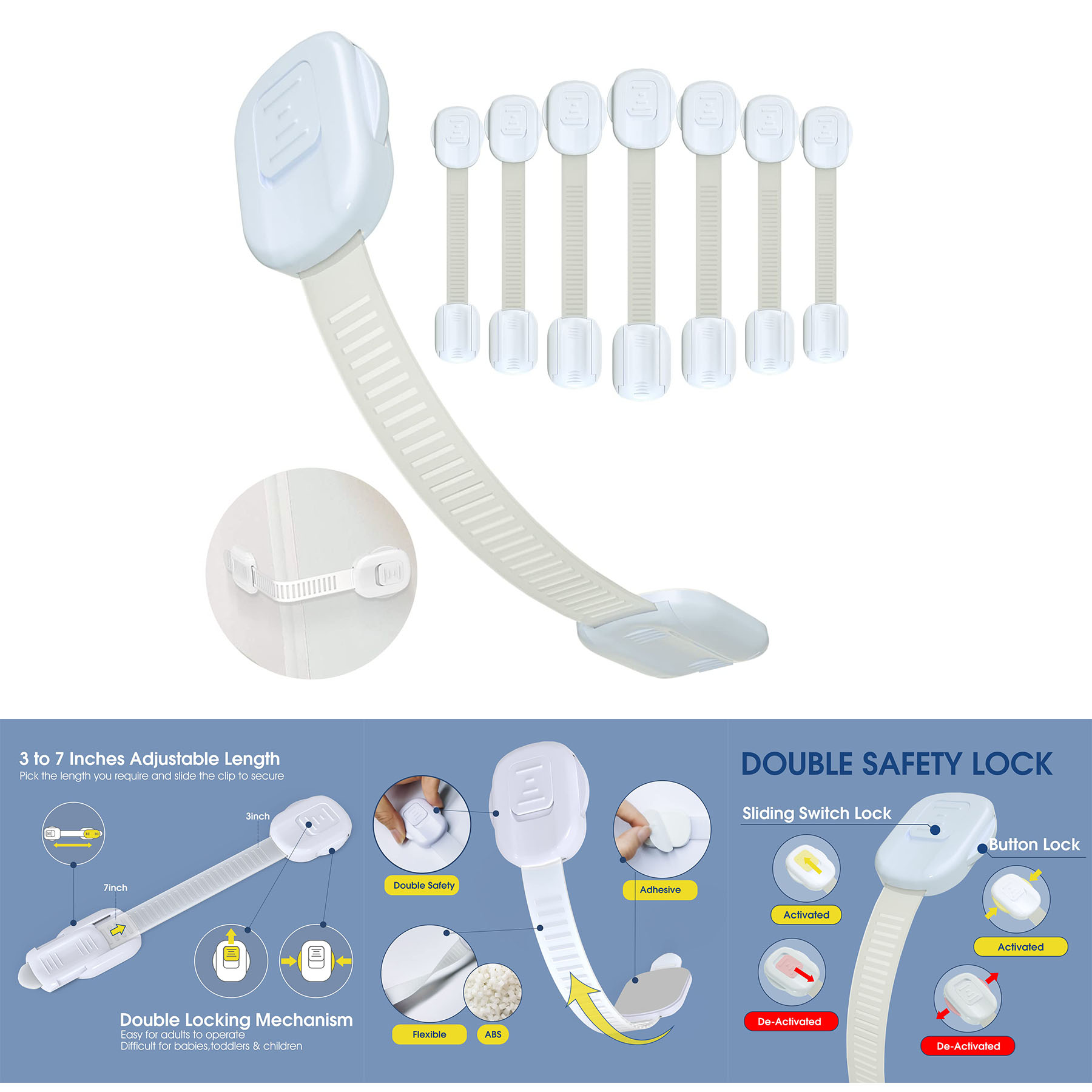 Child Cabinet Safety Locks for Toddlers 2