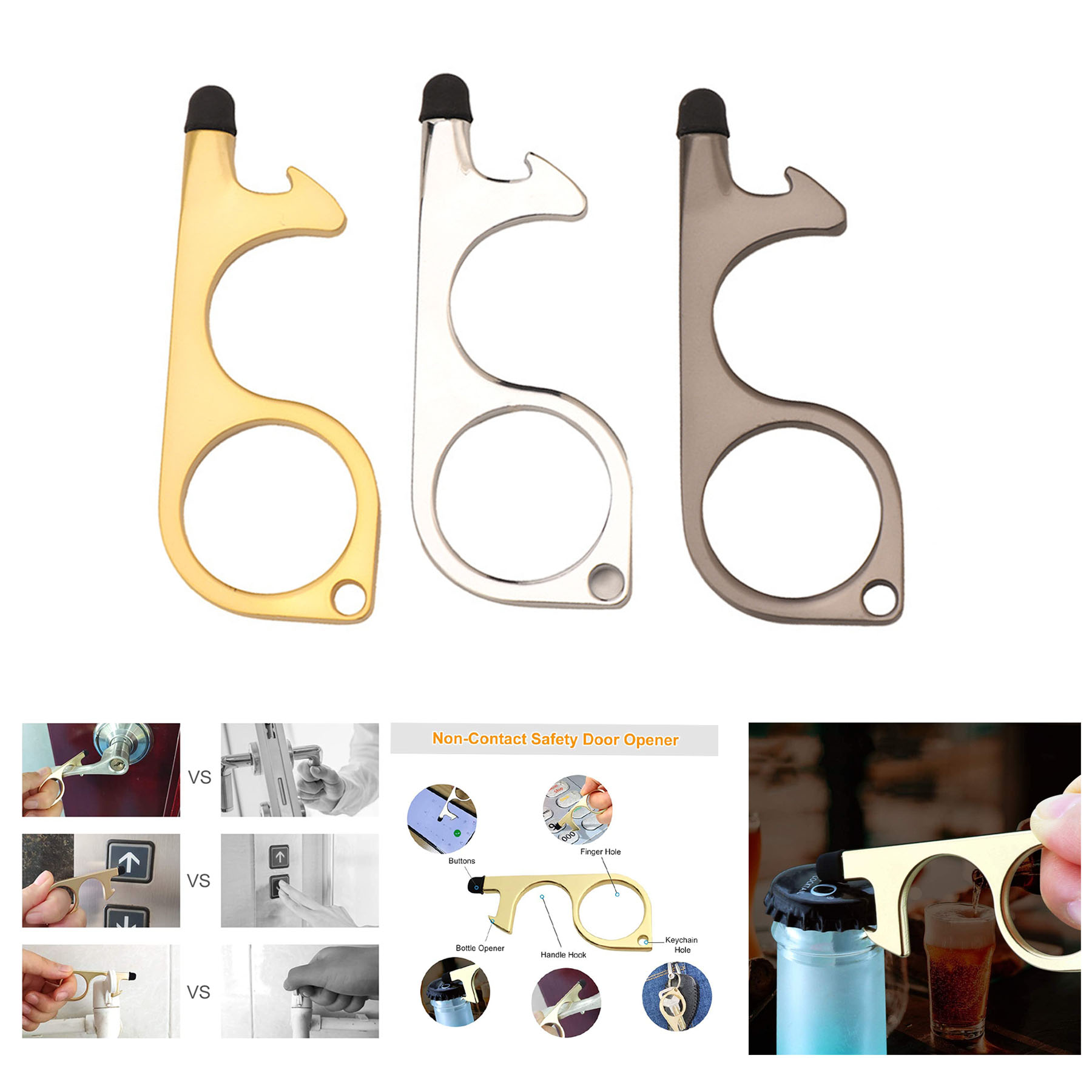 Multifunctional Bottle Ppener Anti-Virus Key 1