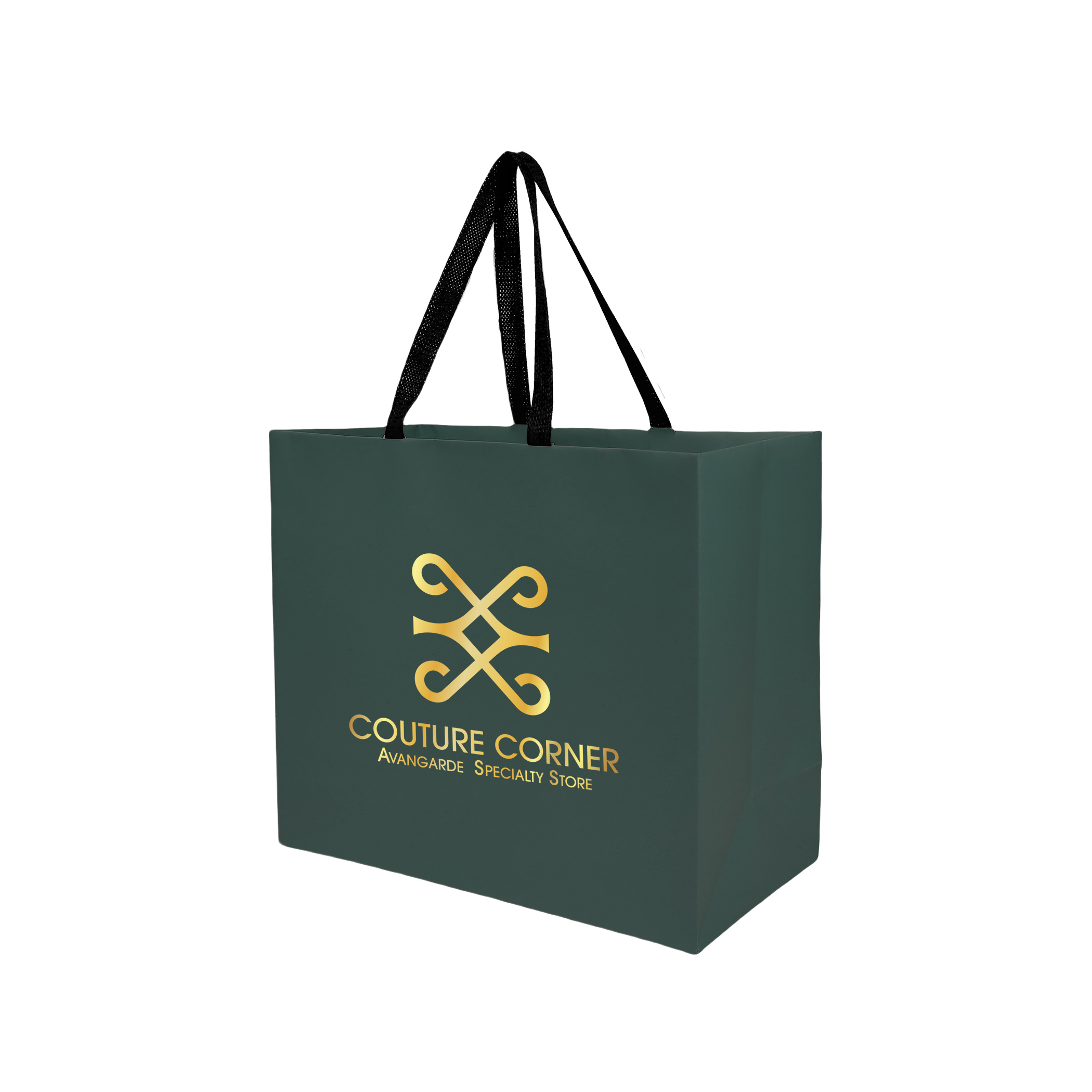 Sugarcane Paper Bag with Embedded Web Style Paper Handles - 6