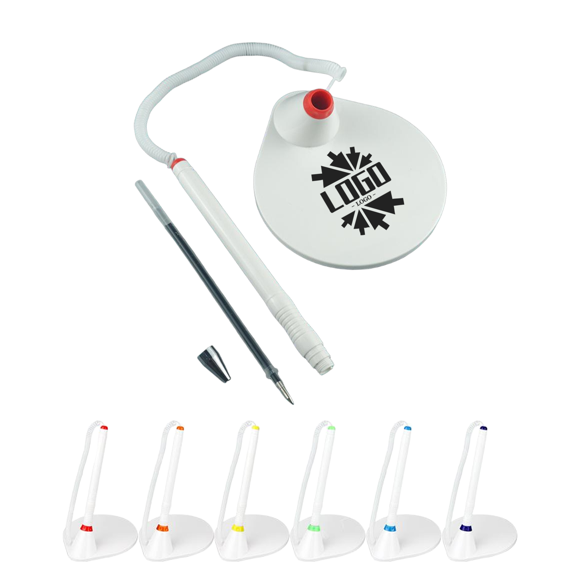 Custom Logo Signing Pen With Plastic Stand And Smooth Ink 2