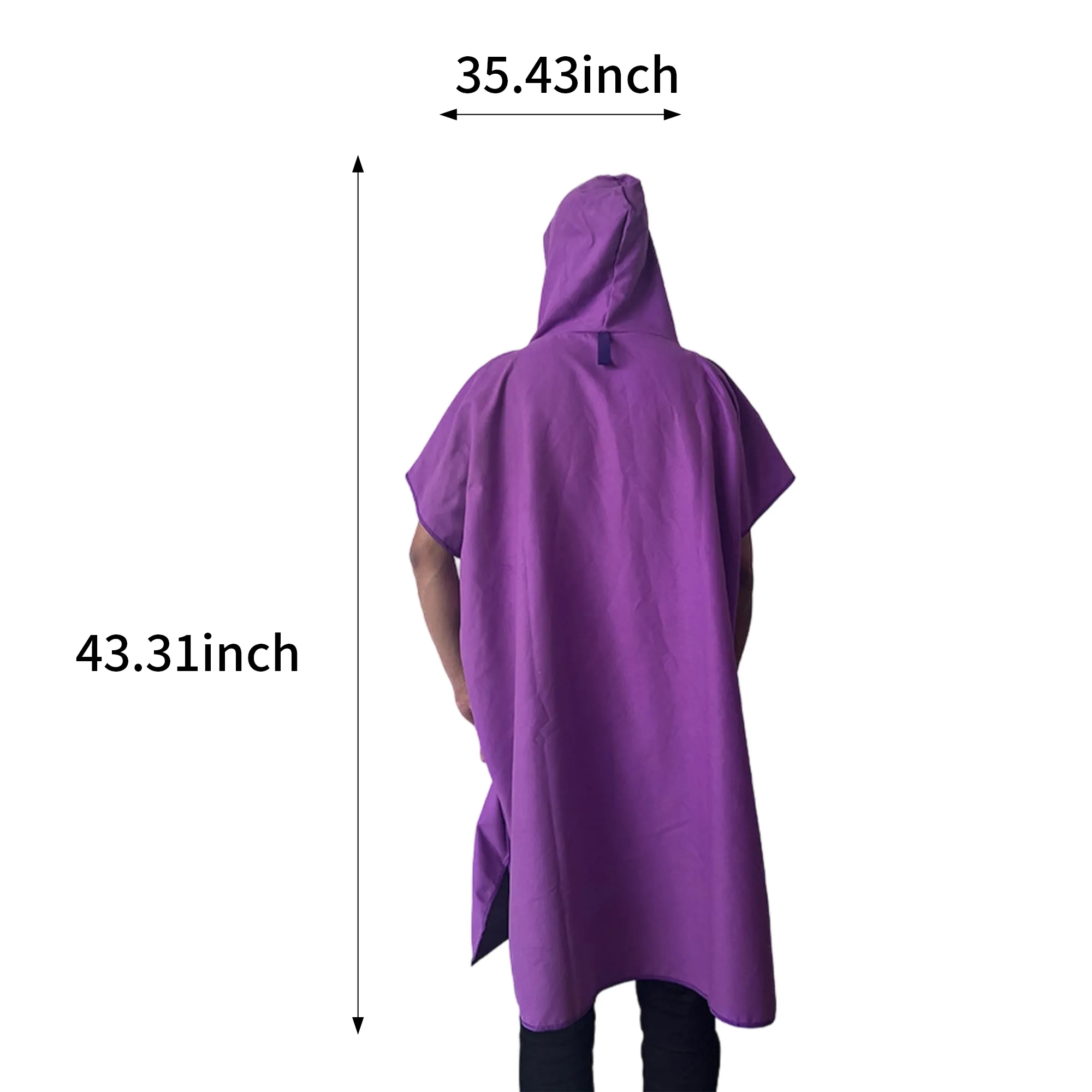 MOQ 50 Solid Color Adult Poncho 8