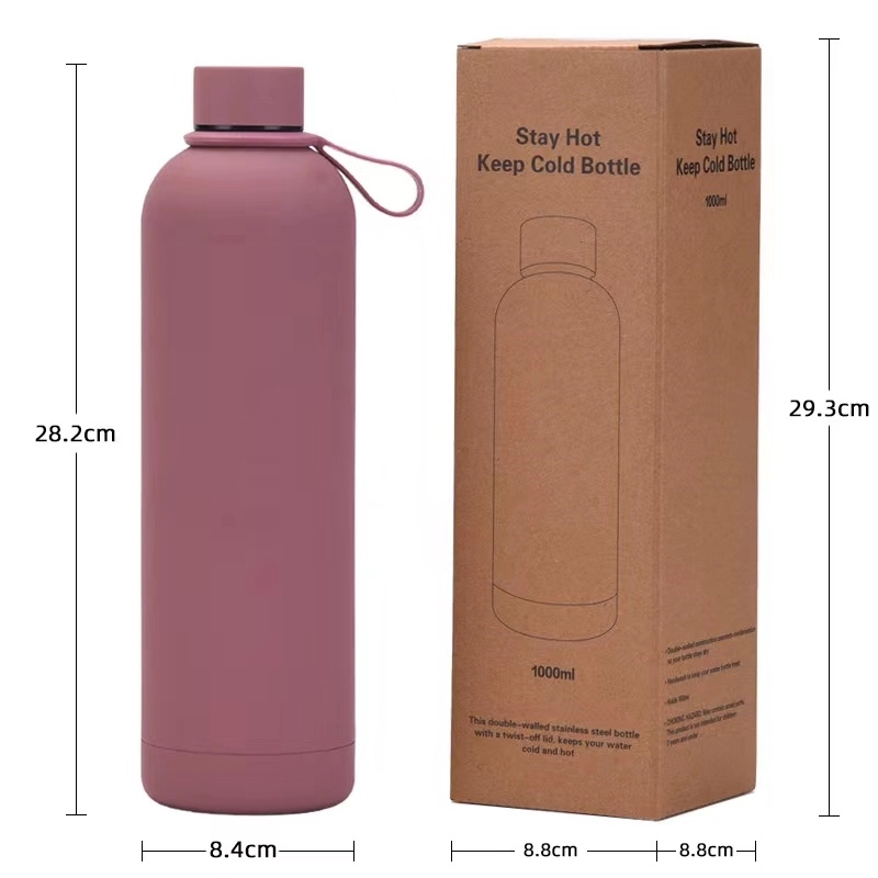 34 oz Rubber Paint Stainless Steel Water Bottle, custom water bottle with logo imprint 6