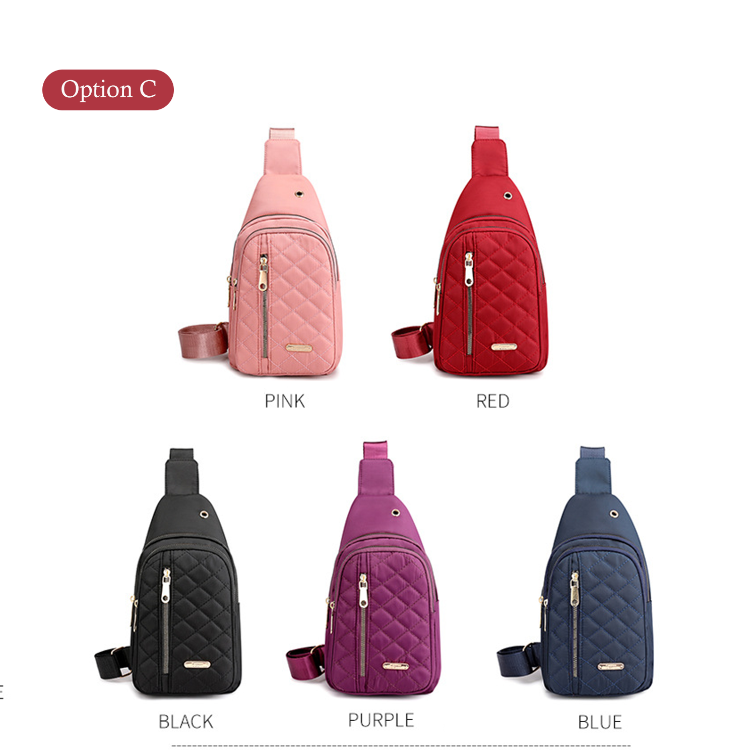 earphone jack water-resistant Nylon Cross Body Sling Bag 7