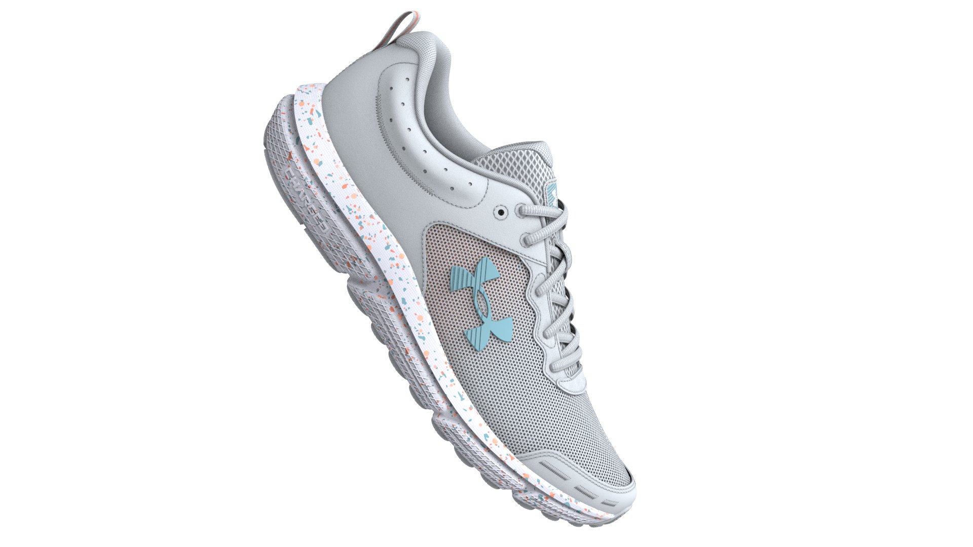 UA Charged Assert 10 Paint Splatter Women's Running Shoes 2