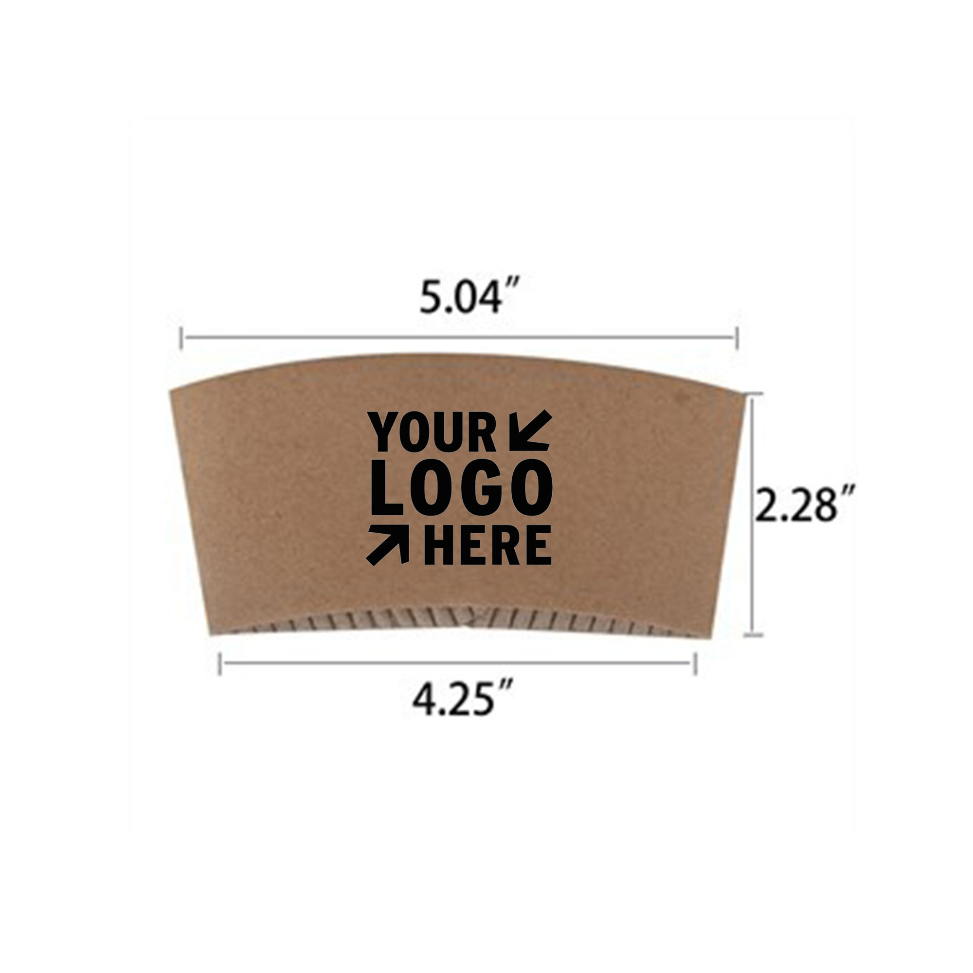 Kraft Paper Disposable Coffee Cup Sleeve Clutch 2