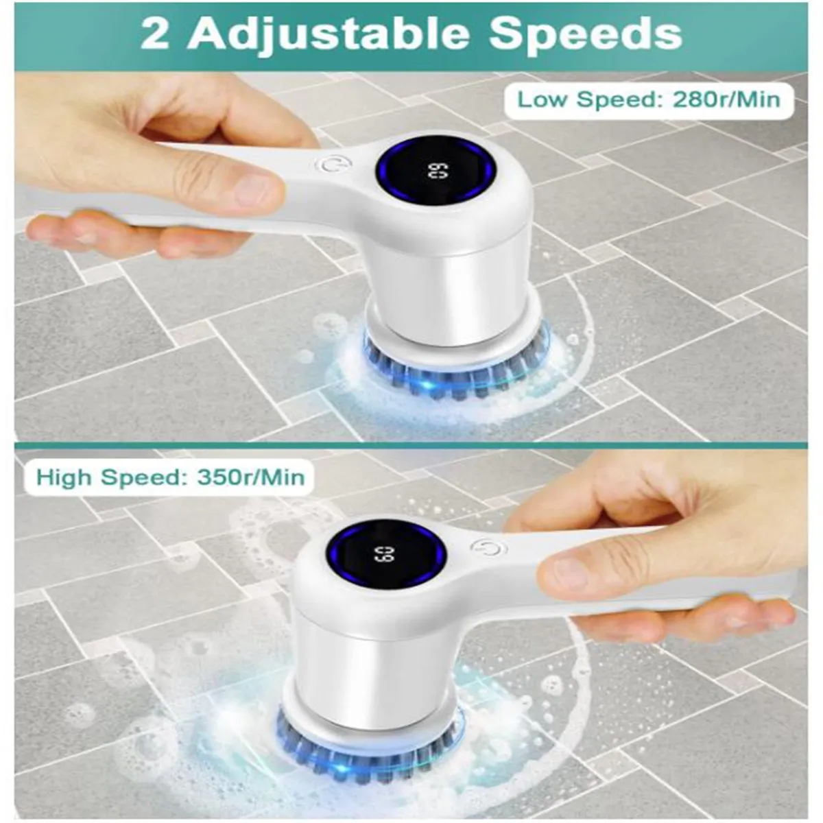 Cordless Electric Spin Scrubber Cleaning Brush 4