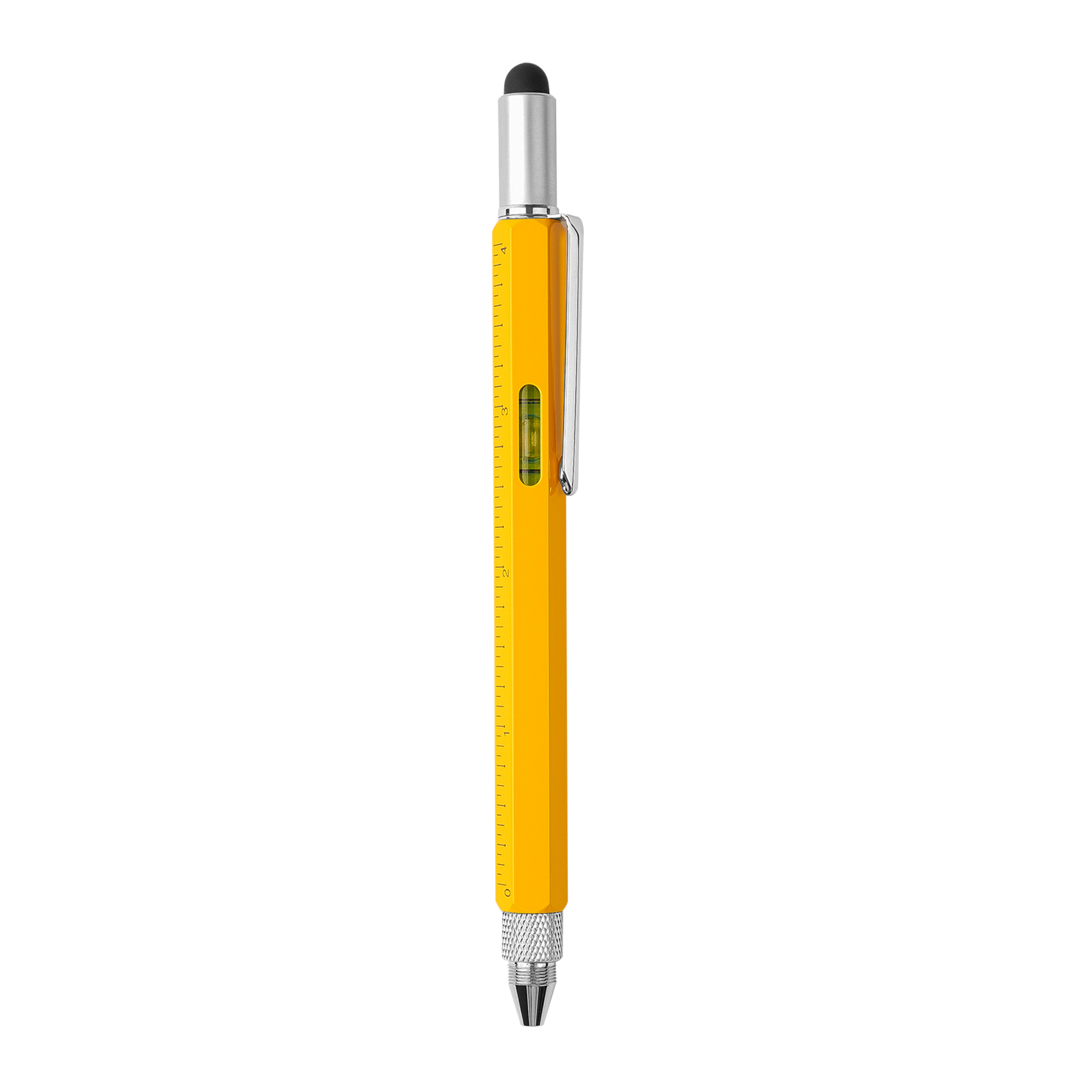 6-In-1 Metal Multi-Function Tool Pen With Stylus & Level 11