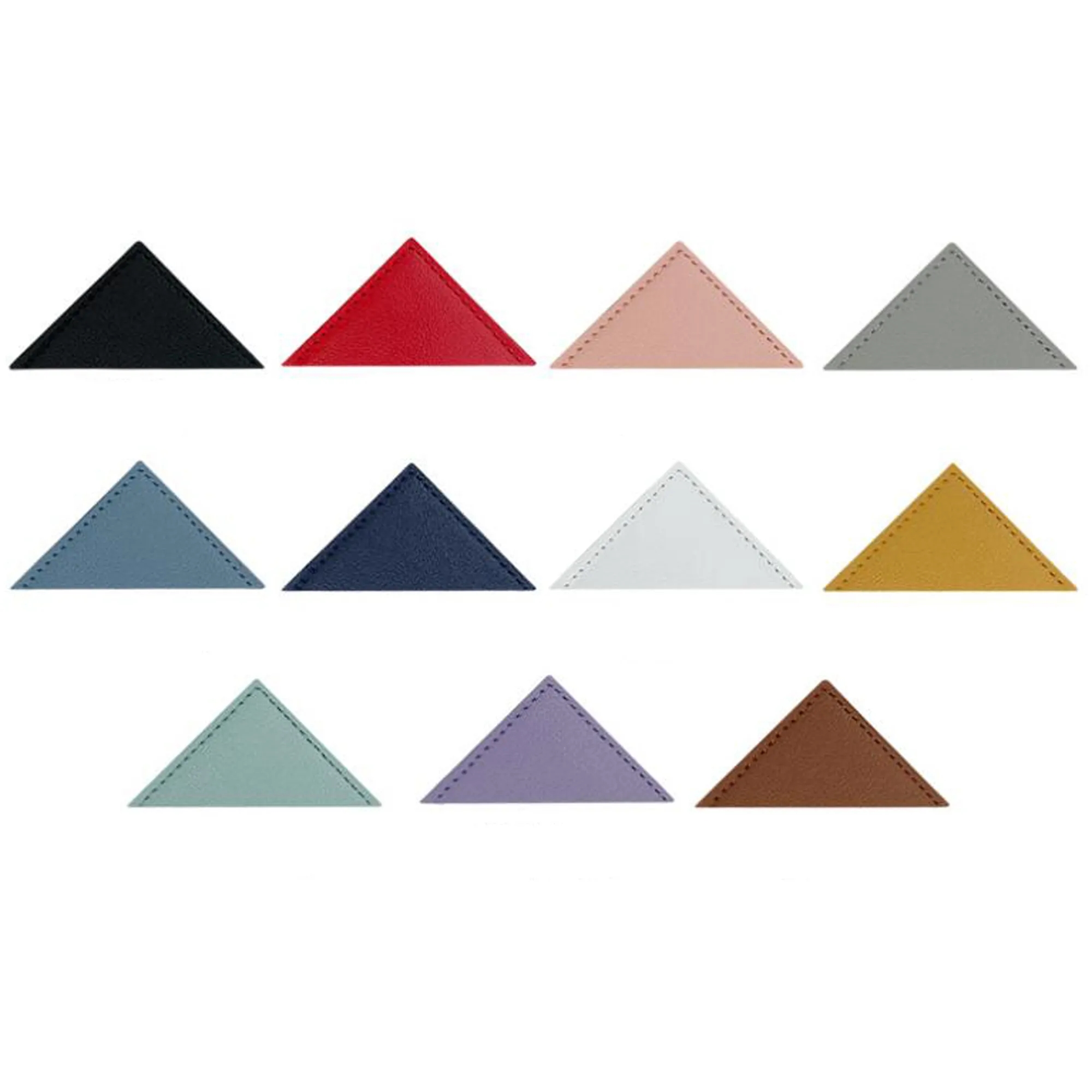 MOQ 50PCS Leather Heart Corner Bookmark Custom 3