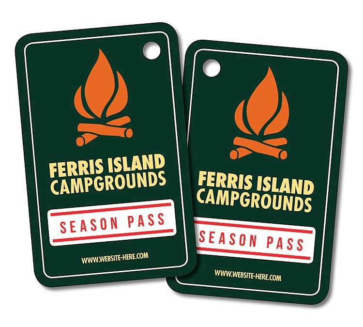 Plastic Wallet Card with Punch - 3.5x2.25 (2-Sided) - 14 pt. 1