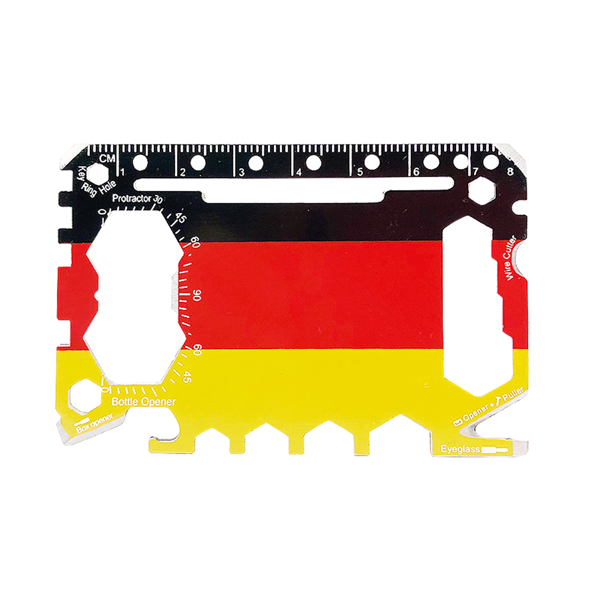 GearCard 46-in-1 Super Tool Card – Stainless Steel Multi-Tool with Hex Wrenches & Openers 18