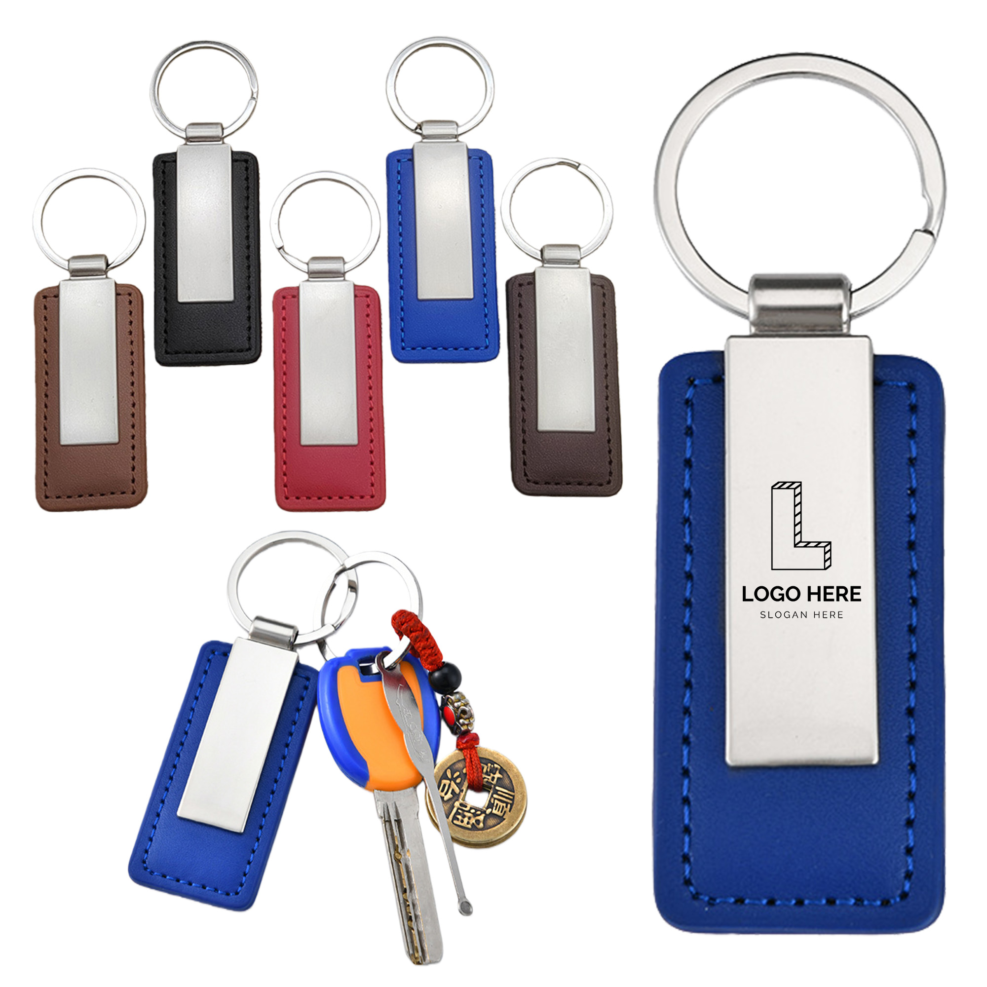 Minimalist Pu Leather Key Ring 2