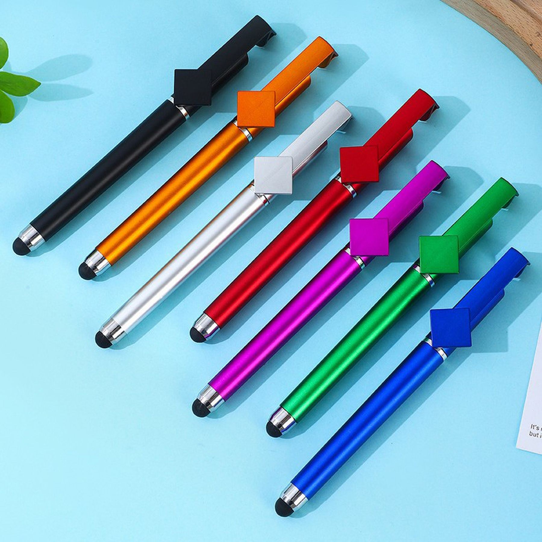 3 In 1 Phone Holder Qr Code Capacitive Stylus Ballpoint Pens 18