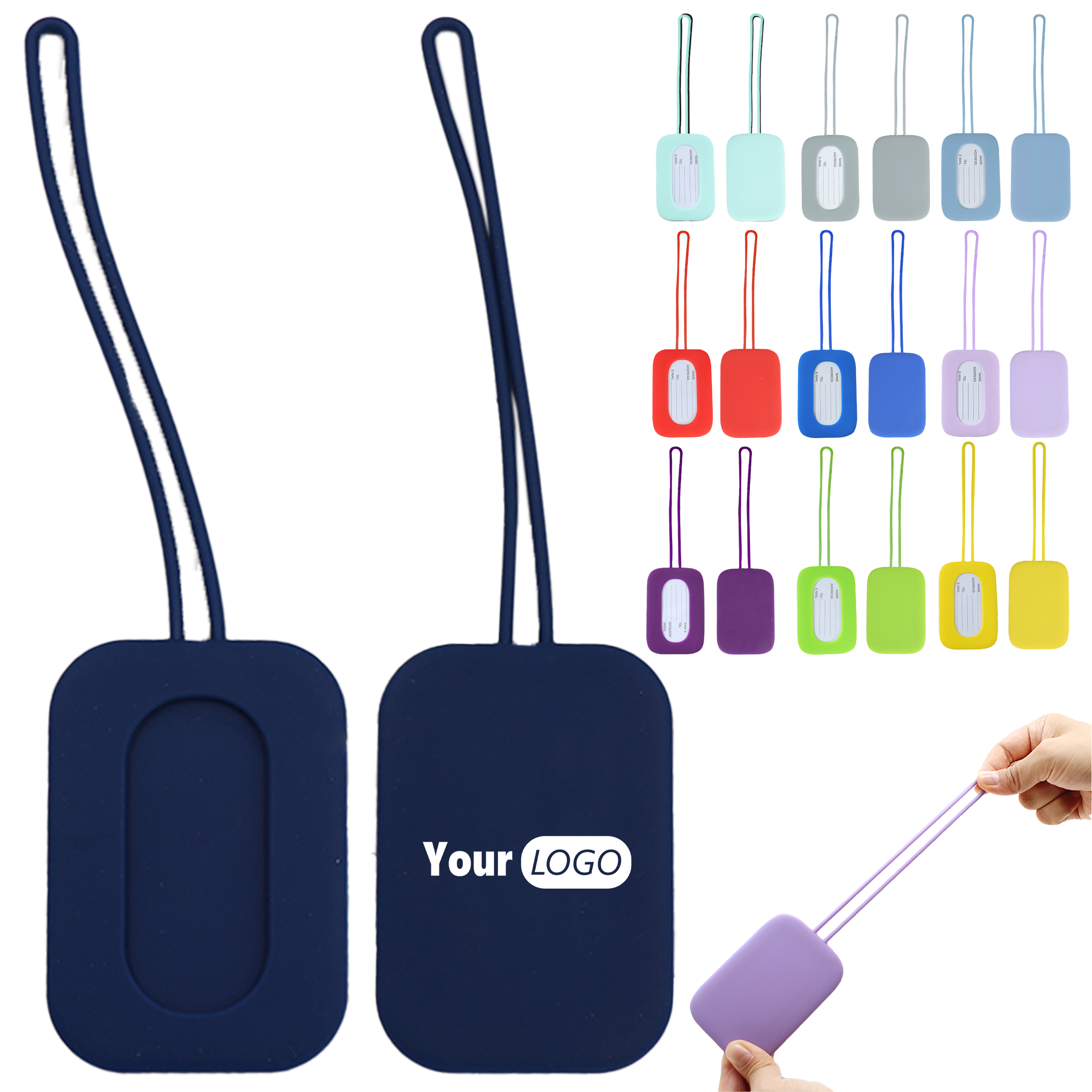 Silicone Airplane Luggage Tag 2