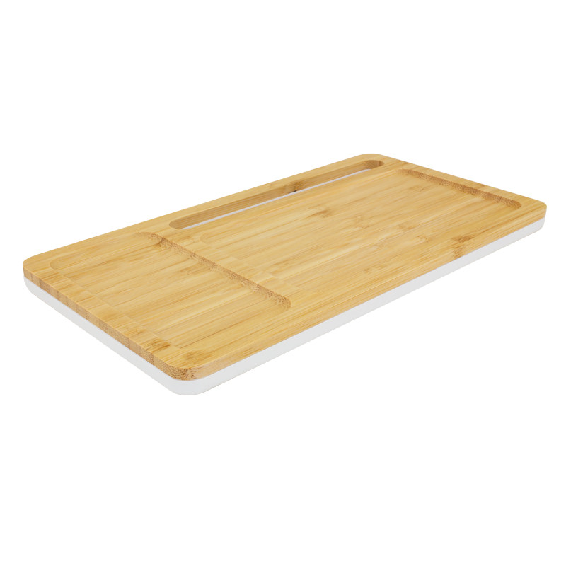 Bamboo Wireless Charging Pad and Desktop Organizer 7