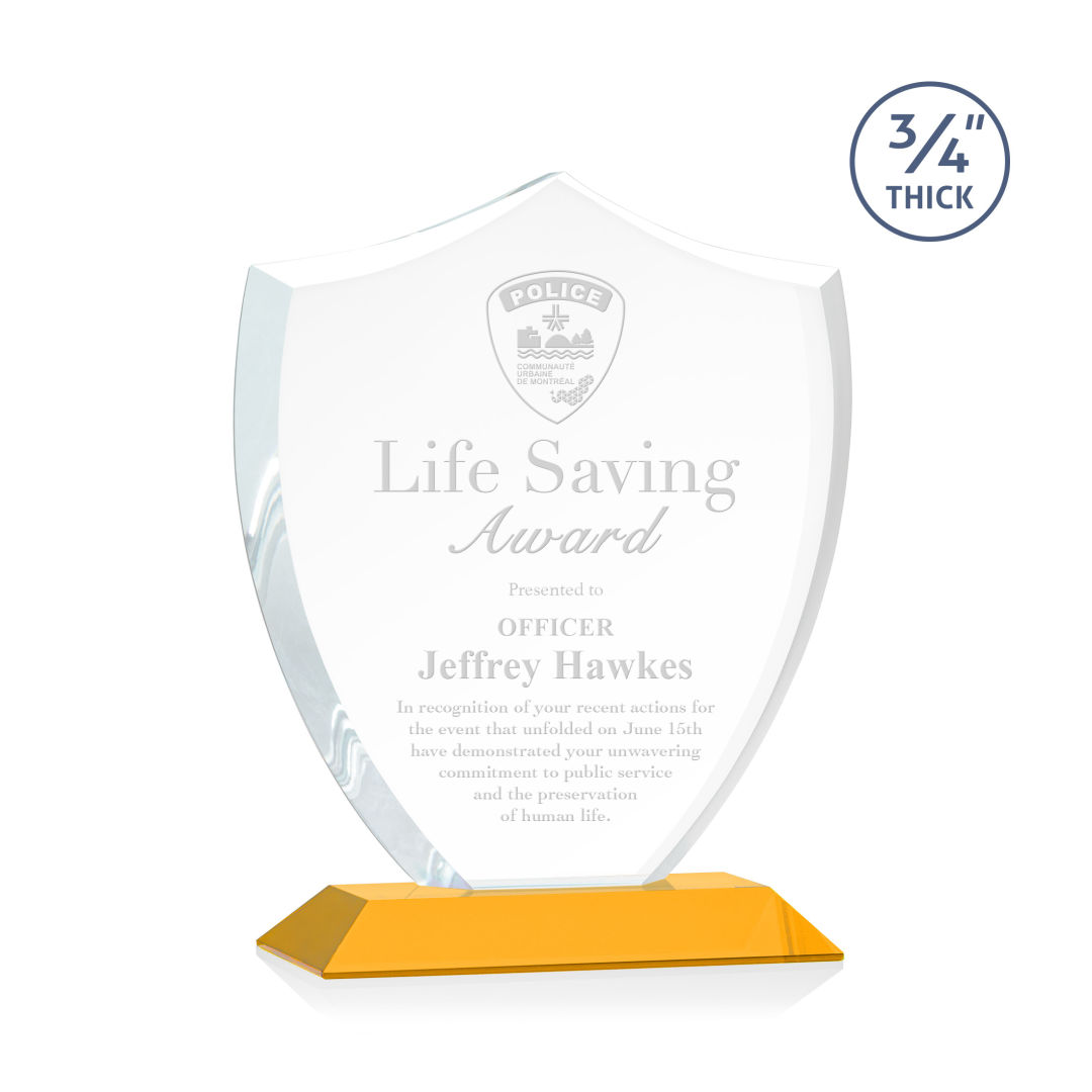 Scudo Shield Award - Amber 10