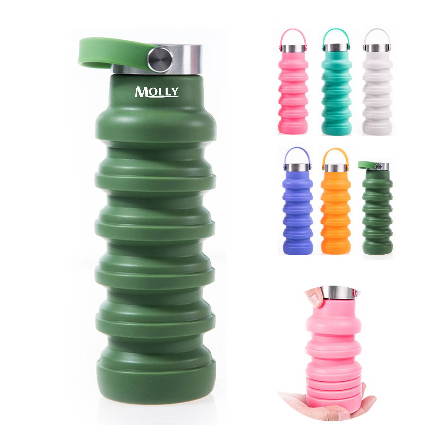 17 Oz Portable Silicone Folding Cup 1