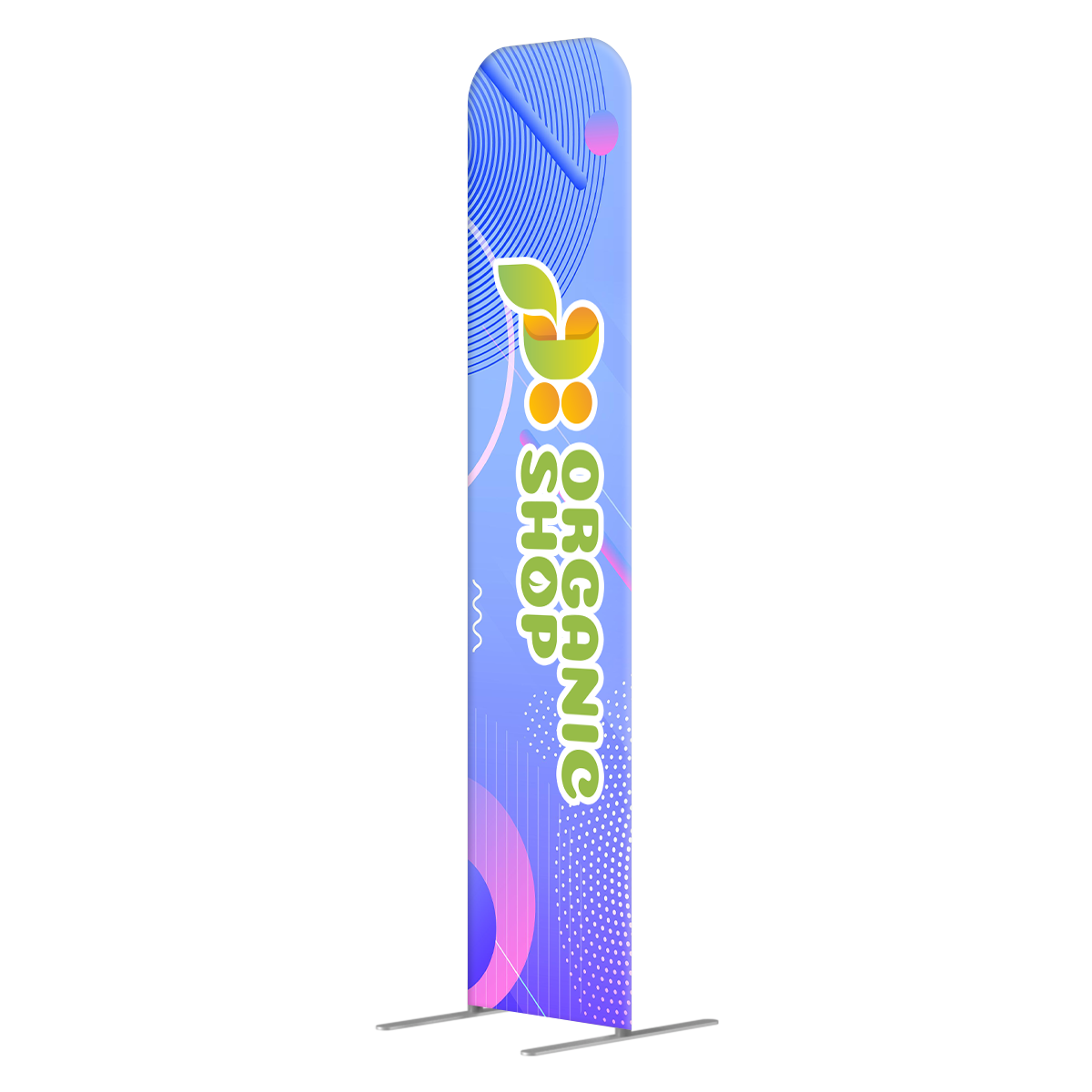 NEW MagLock Straight Fabric Display - 1.5'x6.5' 3