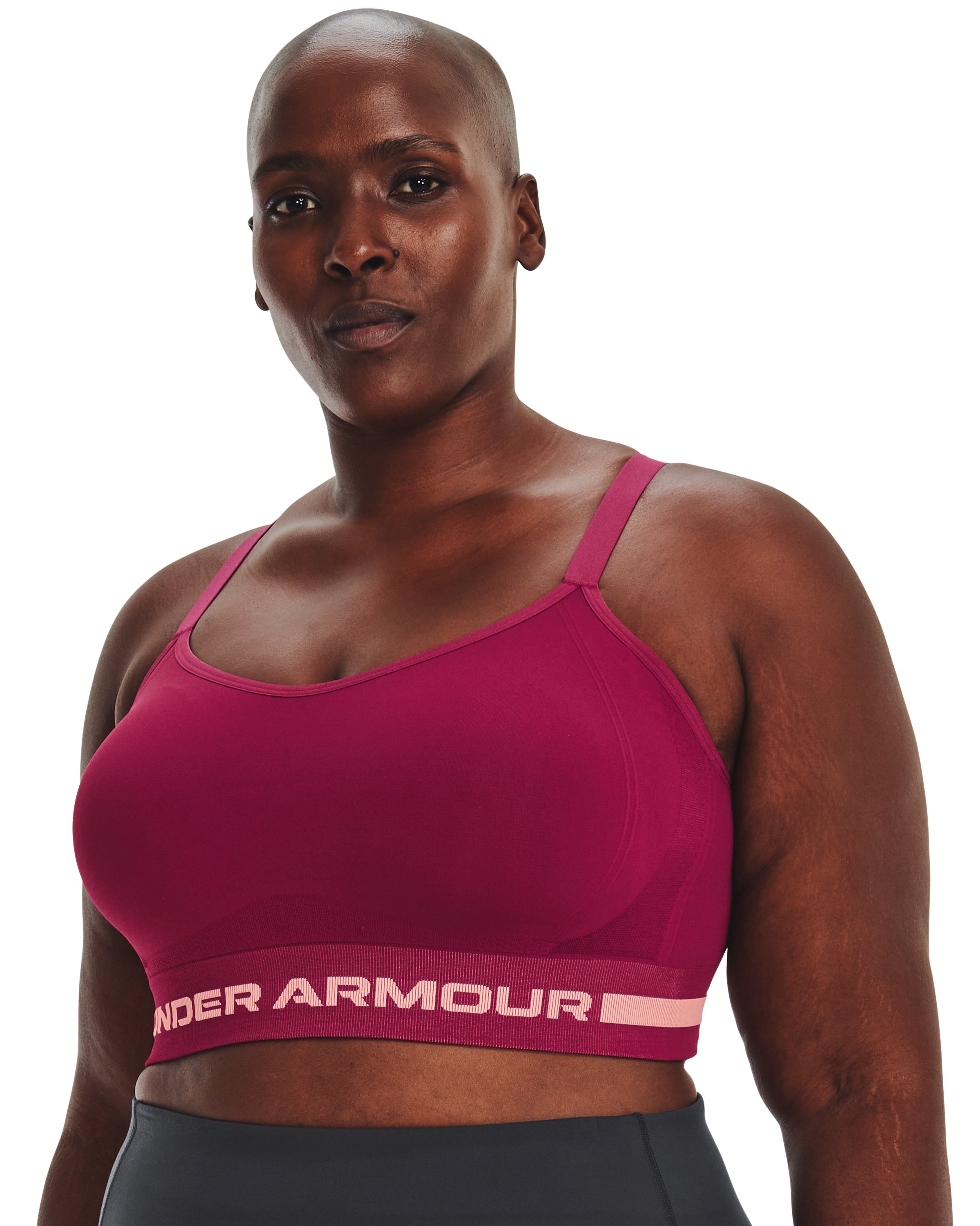 Women's UA Seamless Low Long Sports Bra 3