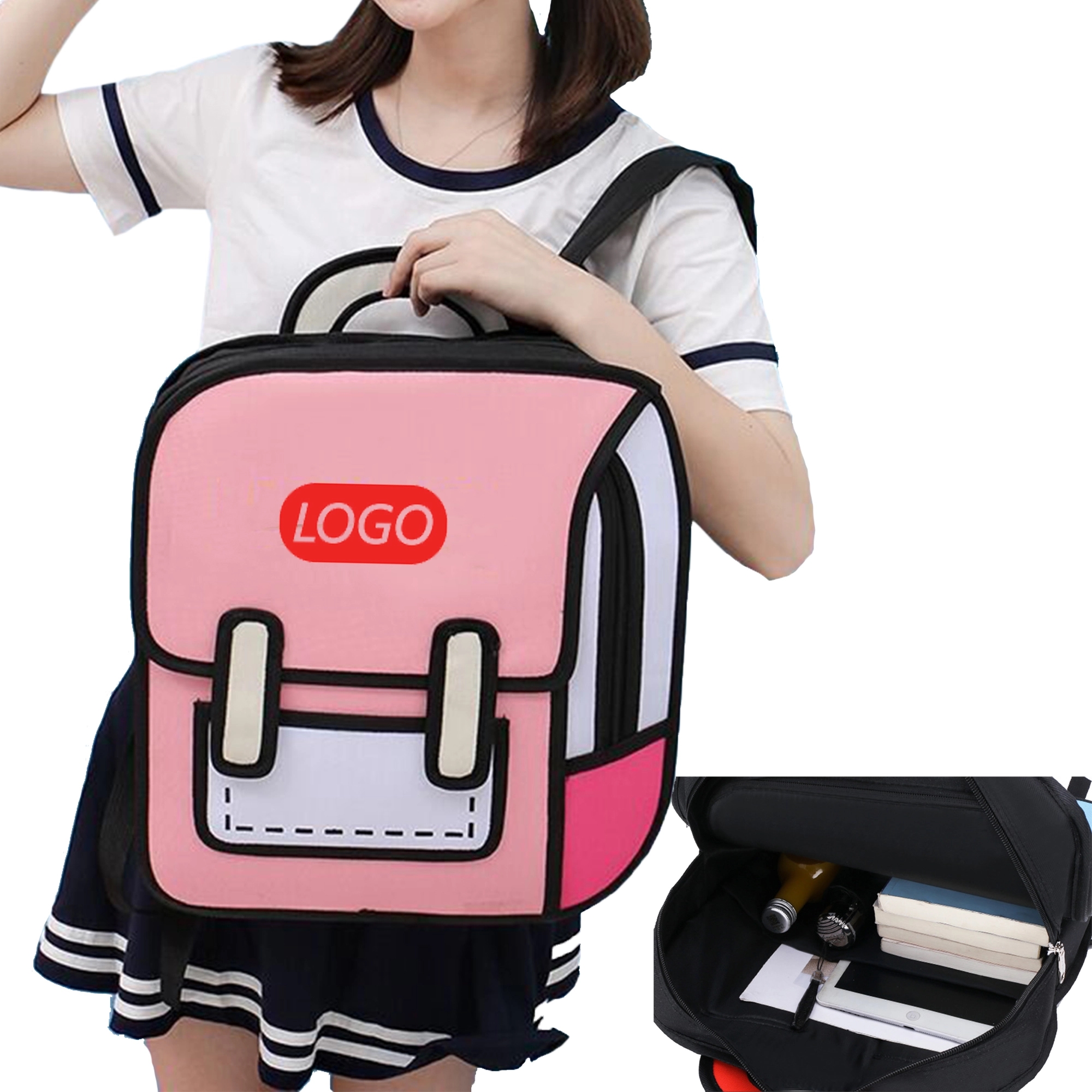 Canvas Cartoon Backpack