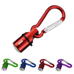 Metal LED Safety Light For Pets Push Button Activation With Carabiner 15