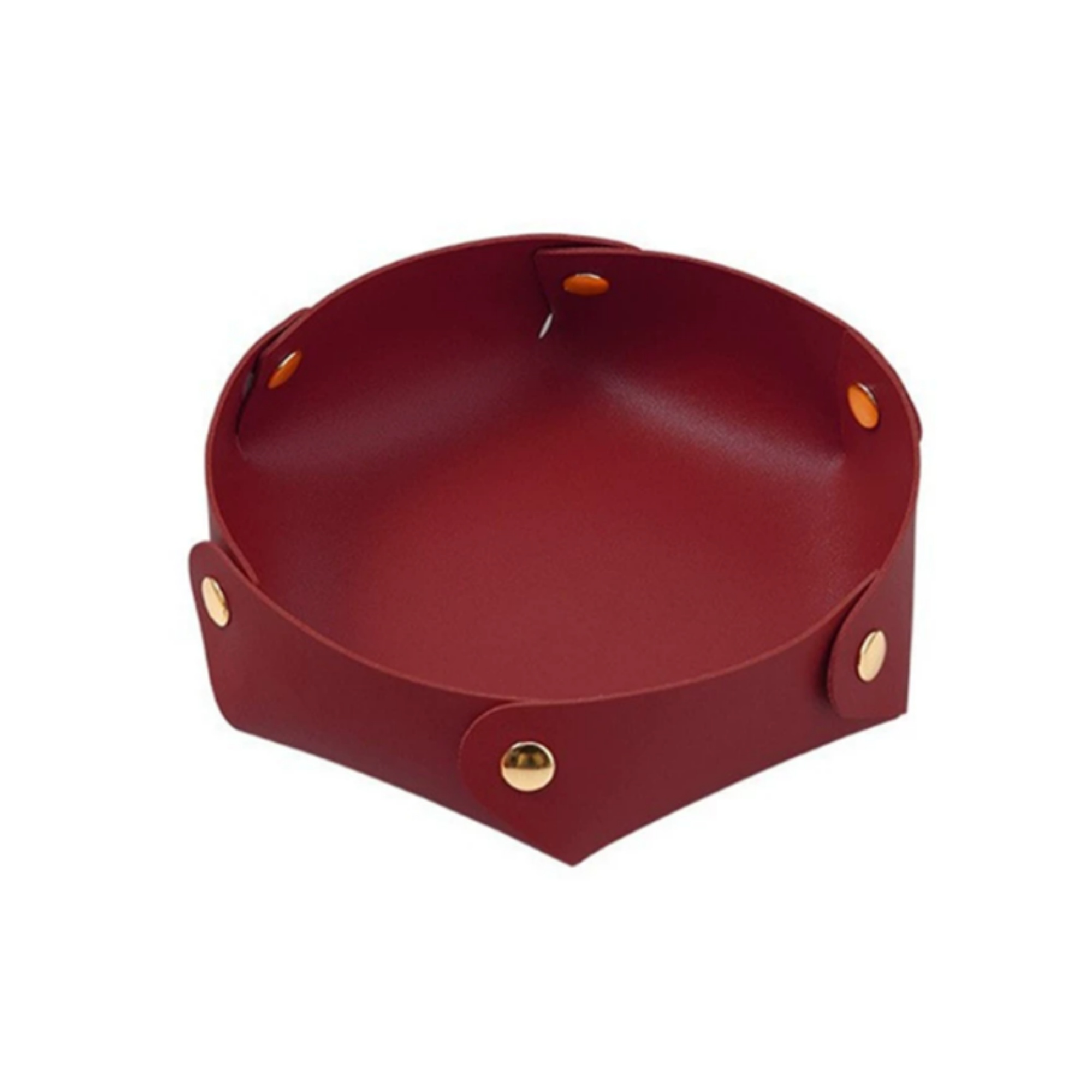 6.89?Foldable PU Leather Desk Sundries Storage Tray 6
