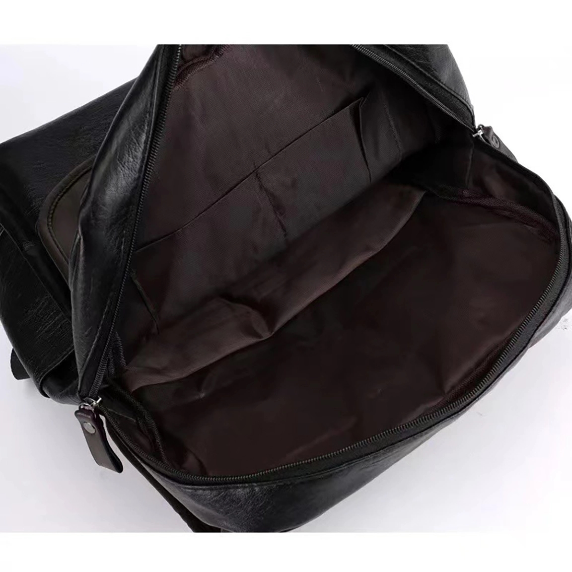Vintage PU Leather Backpack 8