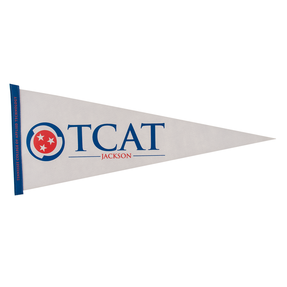 12" x 30" White Felt Pennant 3