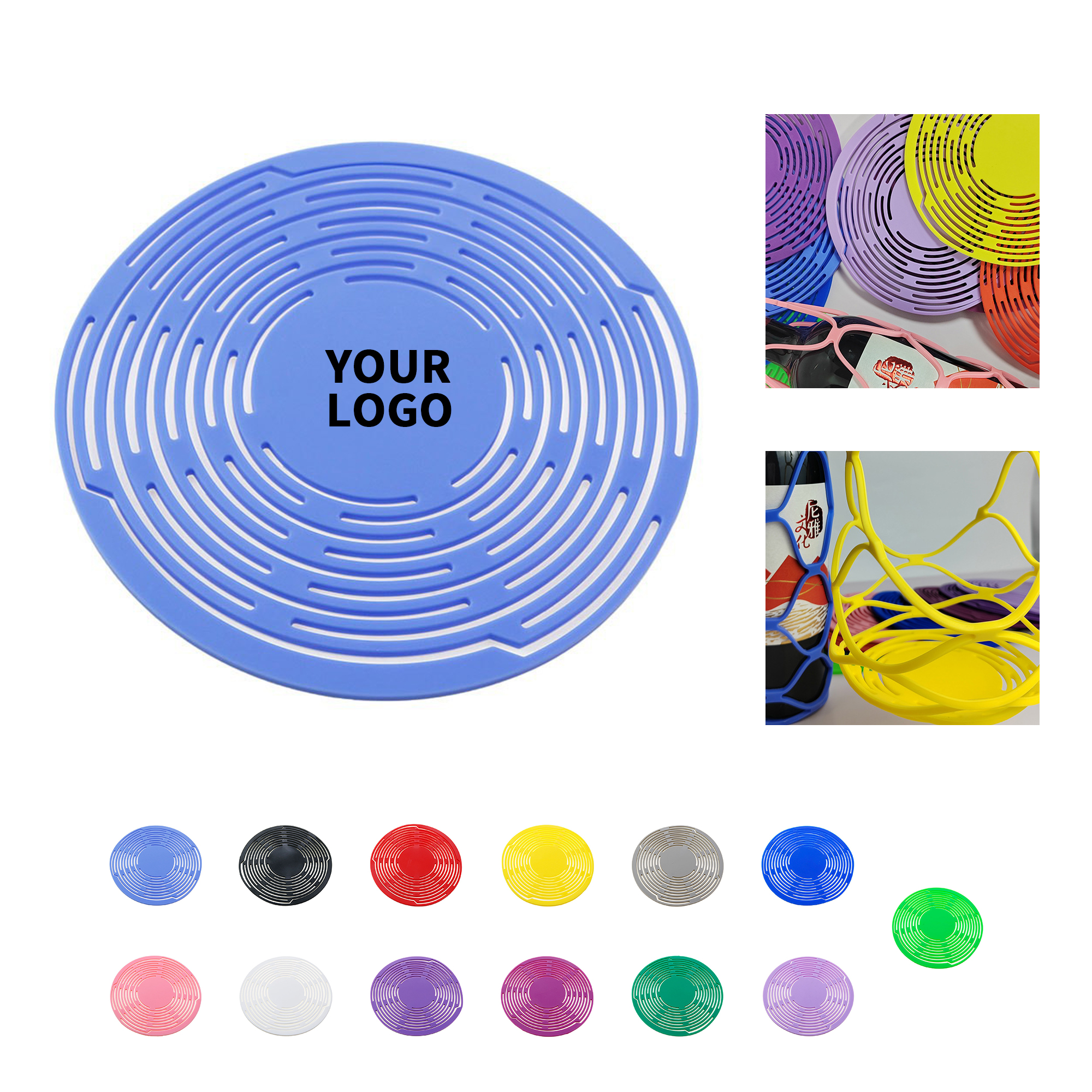 Silicone Ring Bottle Sling With Strap Seven Inch Diameter 3