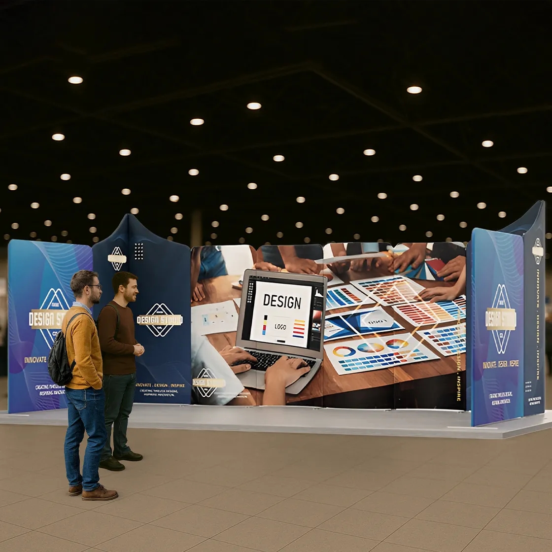 20ft Magnetic Modular Fabric Displays - U Shape 7