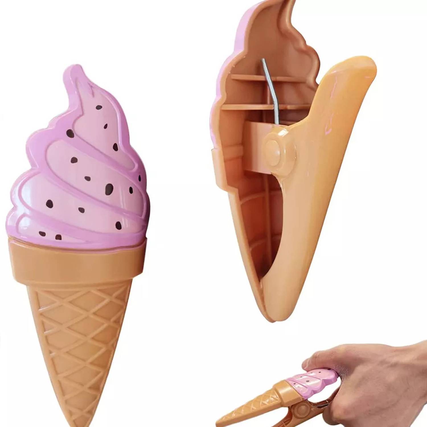 Plastic Ice Cream Beach Towel Clip 4