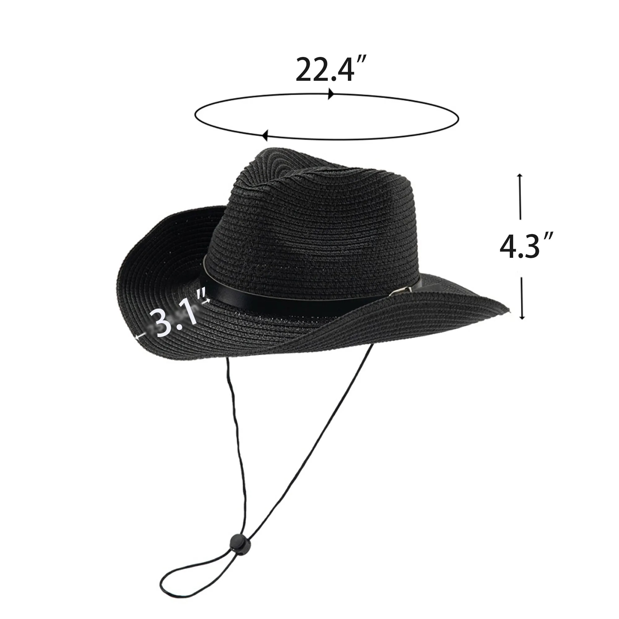 Unisex Travel Panama Summer Wide Brim Straw Hat 5
