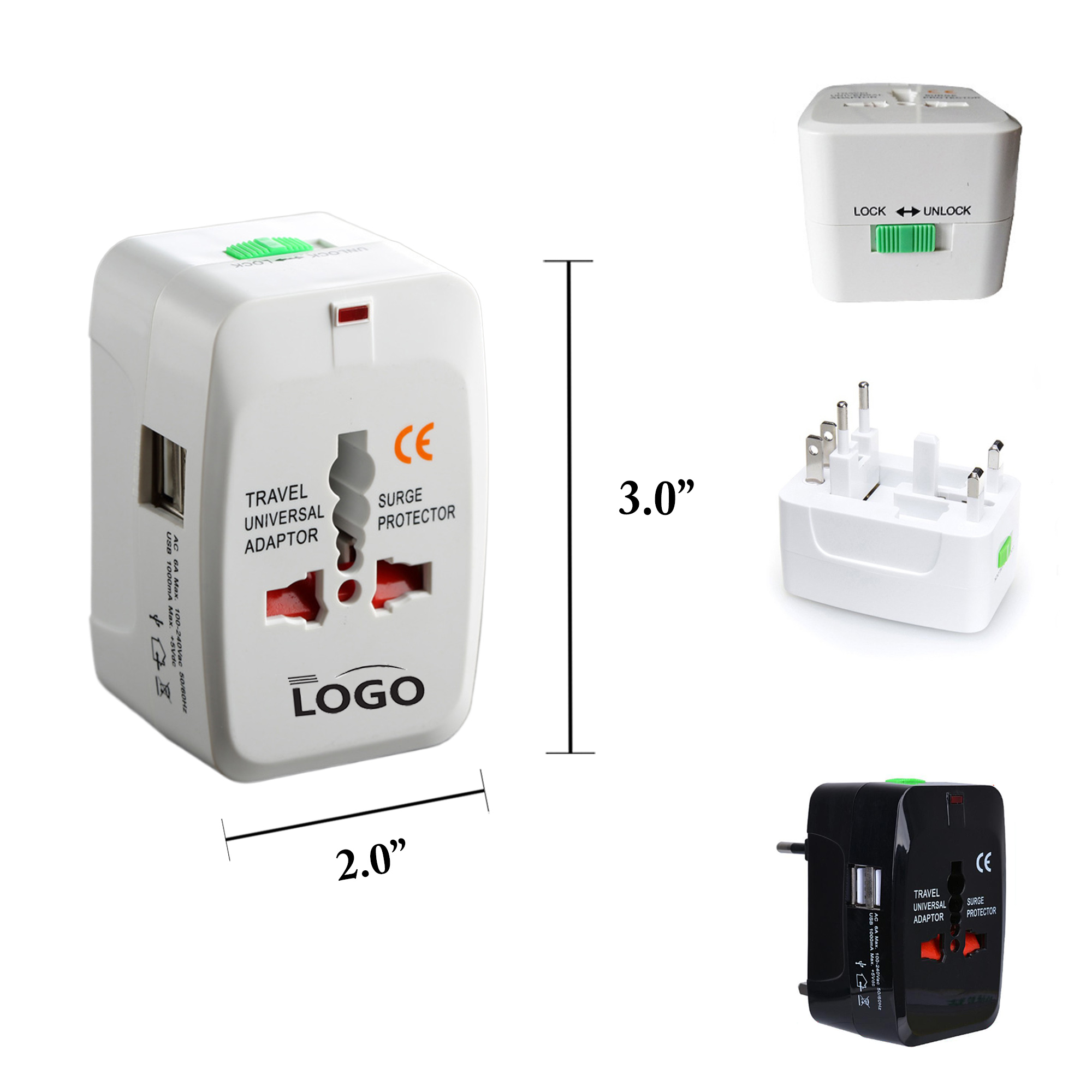 Universal Dual USB Travel Adapter 5