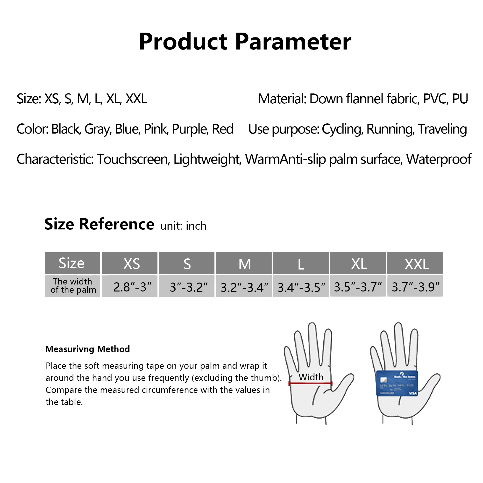 Outdoor Sports Waterproof Warm Gloves 9