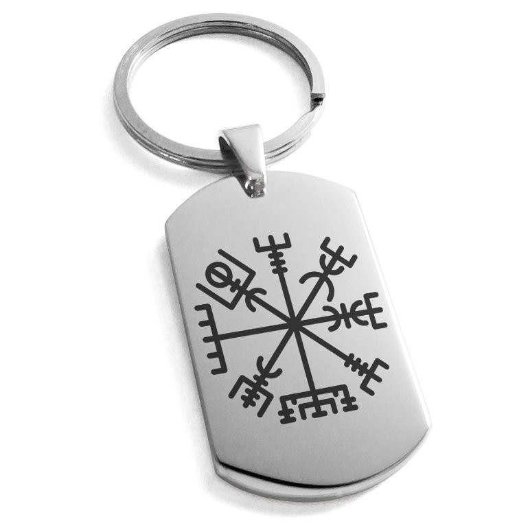 Engraved Metal Dog Tag Keychain ( 1.1" X 1.97" X 0.08" ) 1