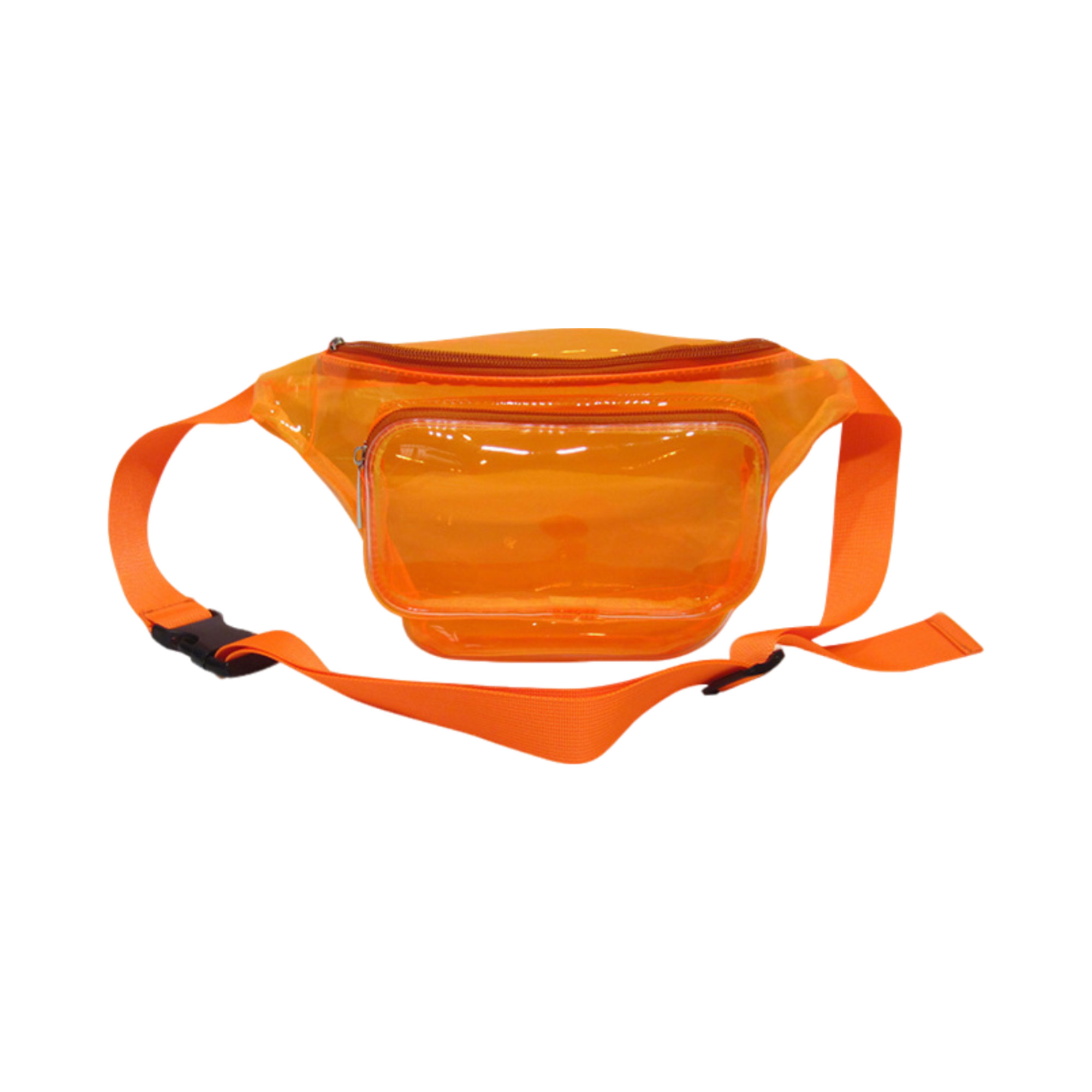 Transparent Pvc Waist Bag With Dual Pocket Strap 6