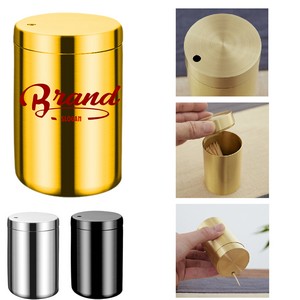 Stainless Steel Toothpick Case, custom kitchen gadget with logo imprint 3