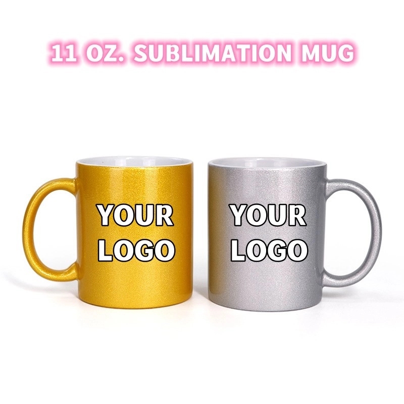 11 oz Full Color Sublimation Glossy Sparkly Ceramic Mug 4
