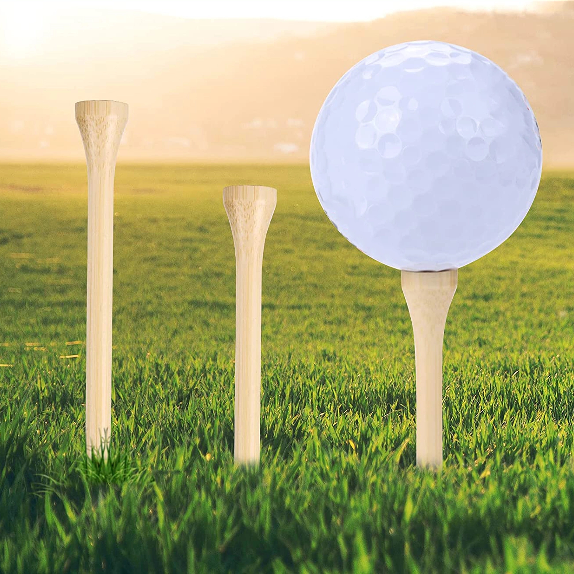 Natural Bamboo Golf Tee 2