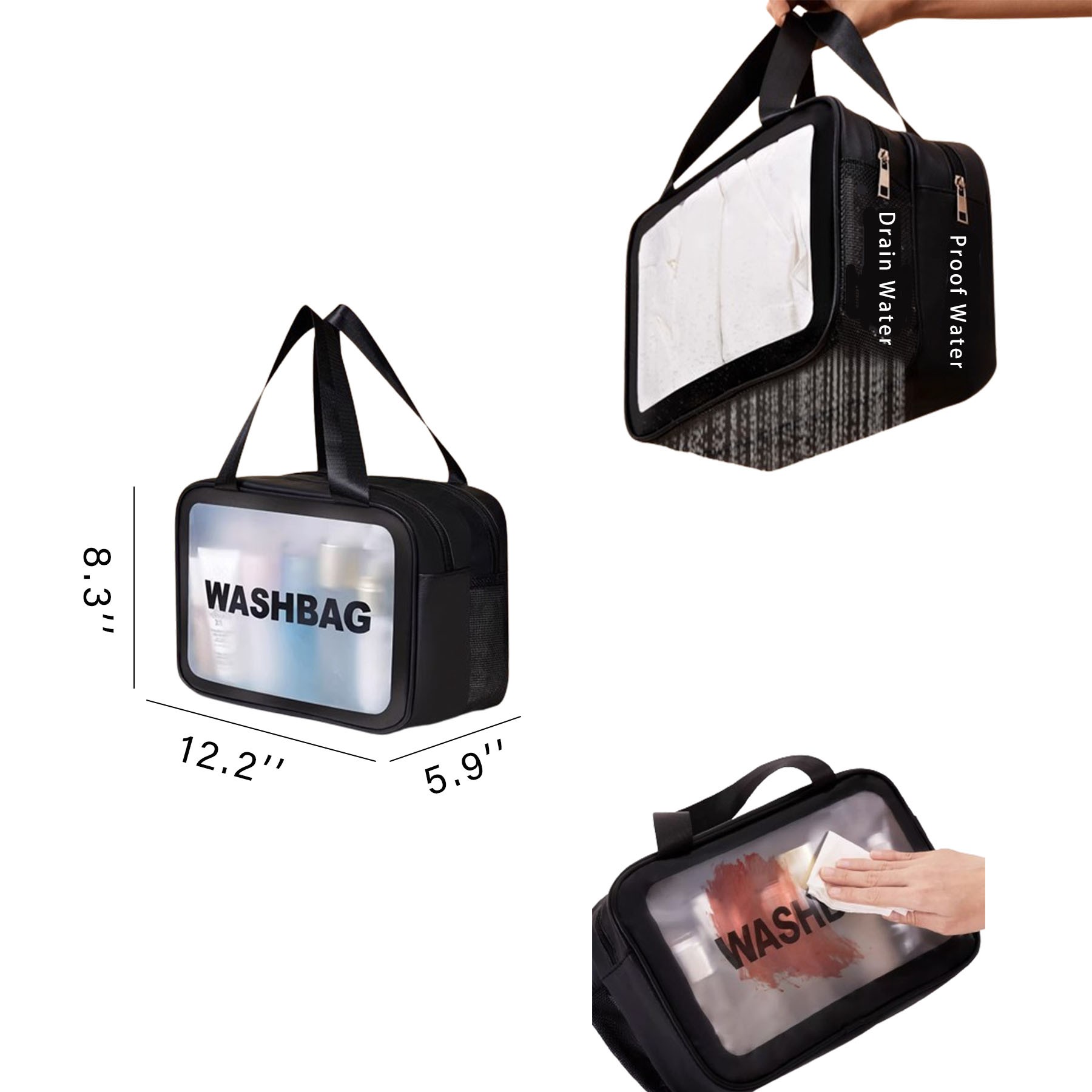 Double-layer Dry And Wet Separation Makeup Bag 3
