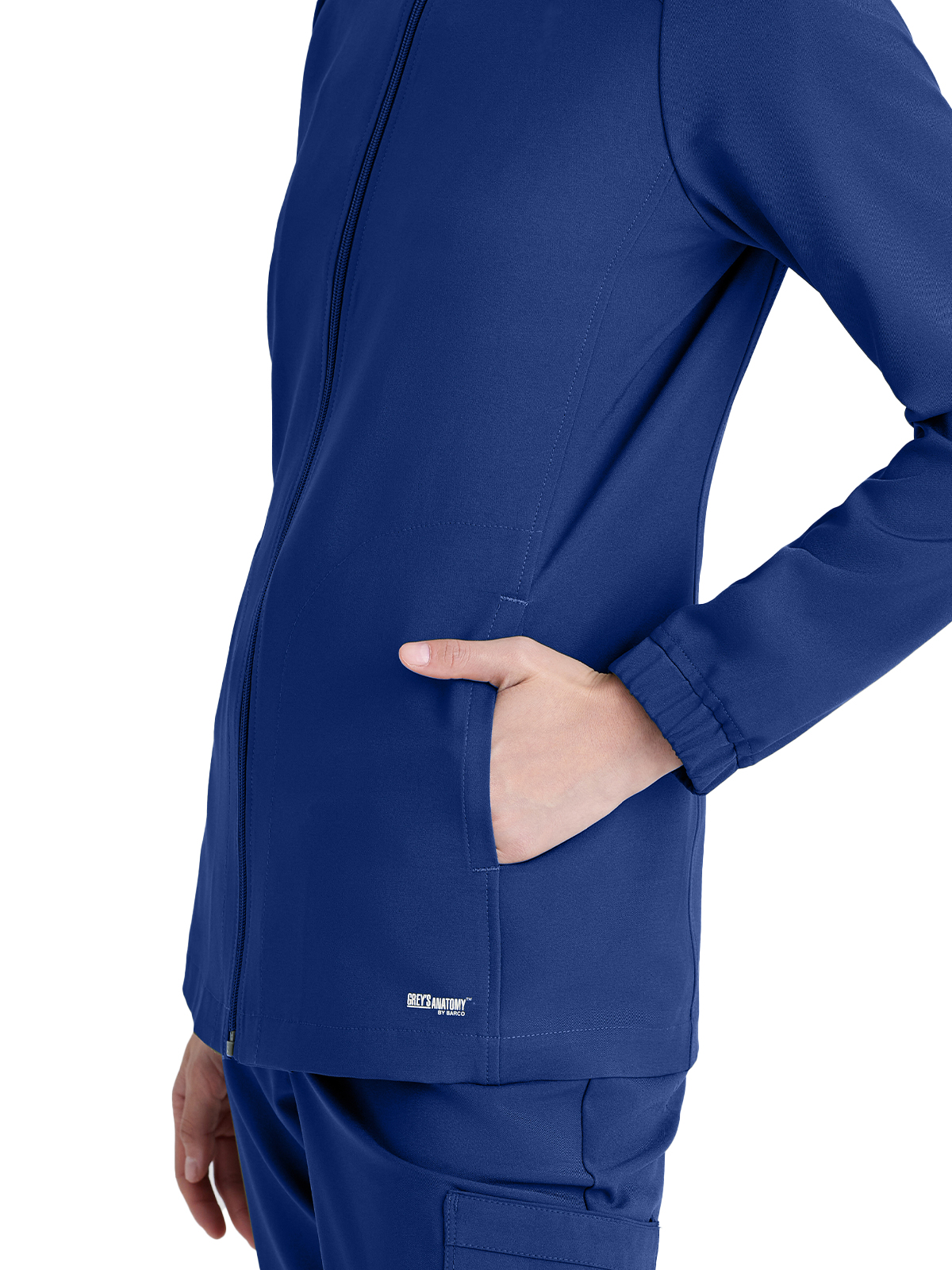 Grey's Anatomy Evolve Stretch - Women's Three-Pocket Virtue Warm-Up Scrub Jacket 21